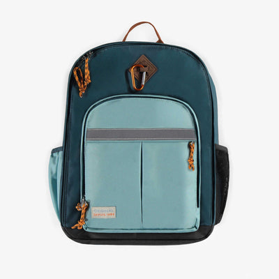 Sac à dos turquoise en nylon, enfant || Turquoise backpack in nylon, child