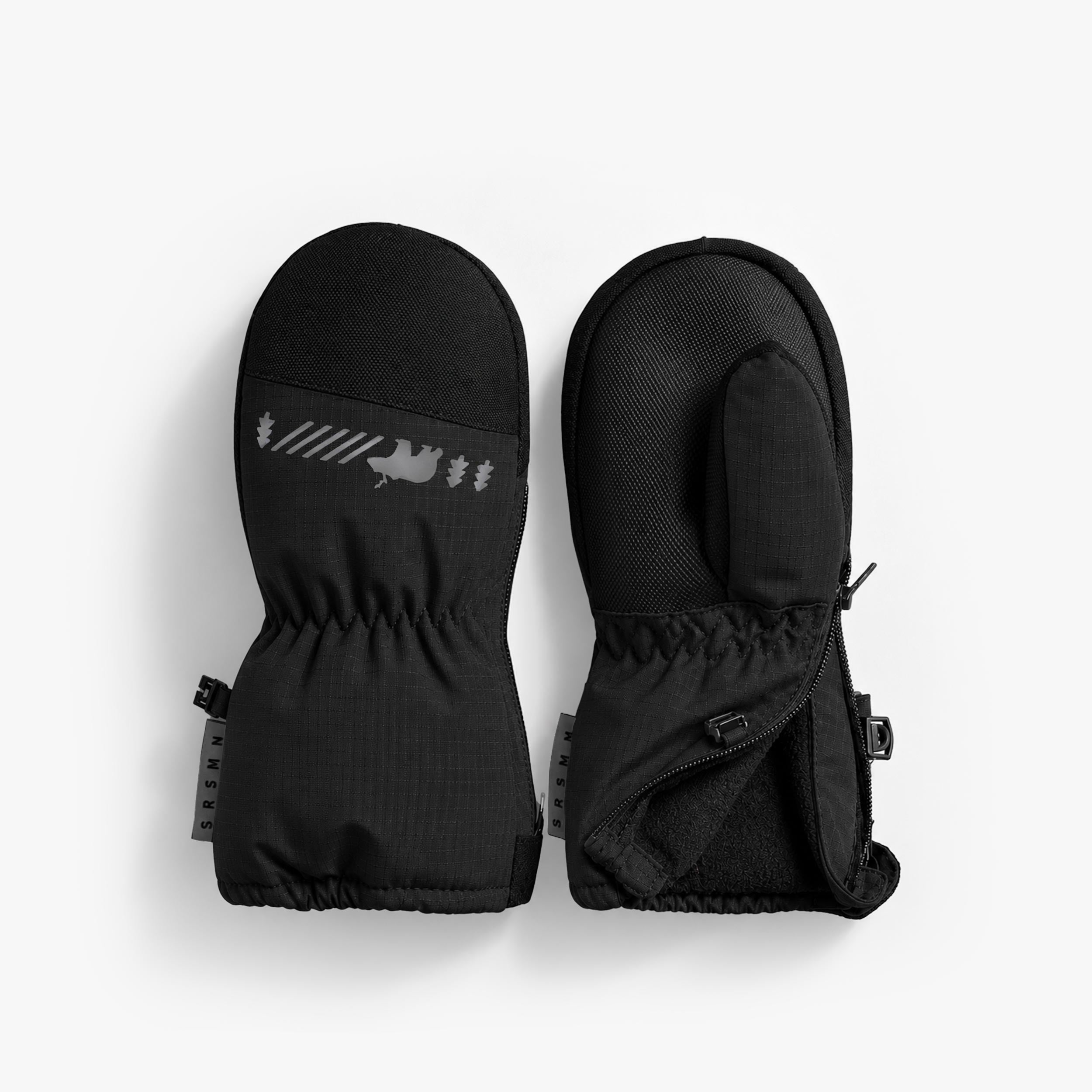 Mitaines de nylon noir, bébé - Souris Mini