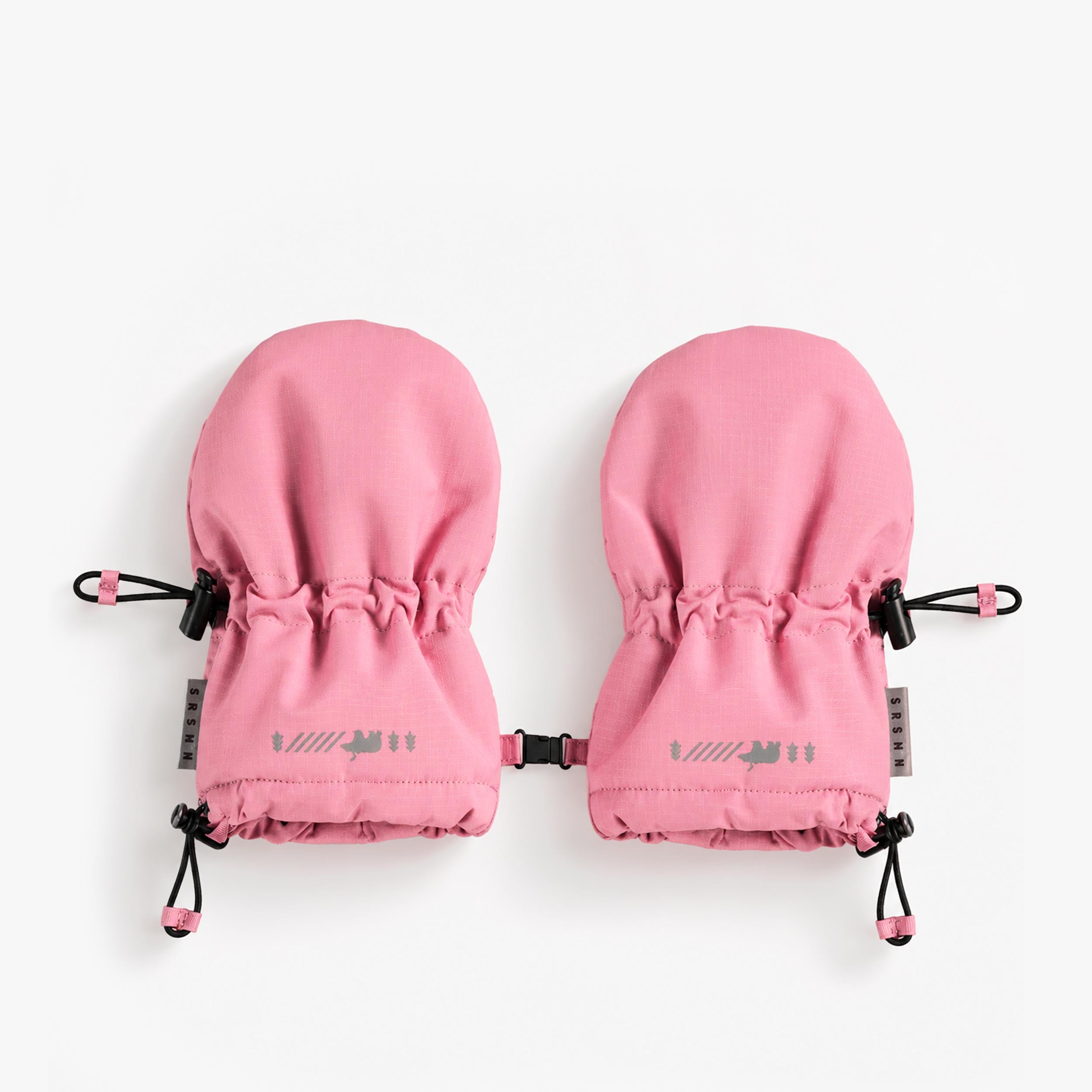Mitaines de nylon roses, bébé fille - Souris Mini