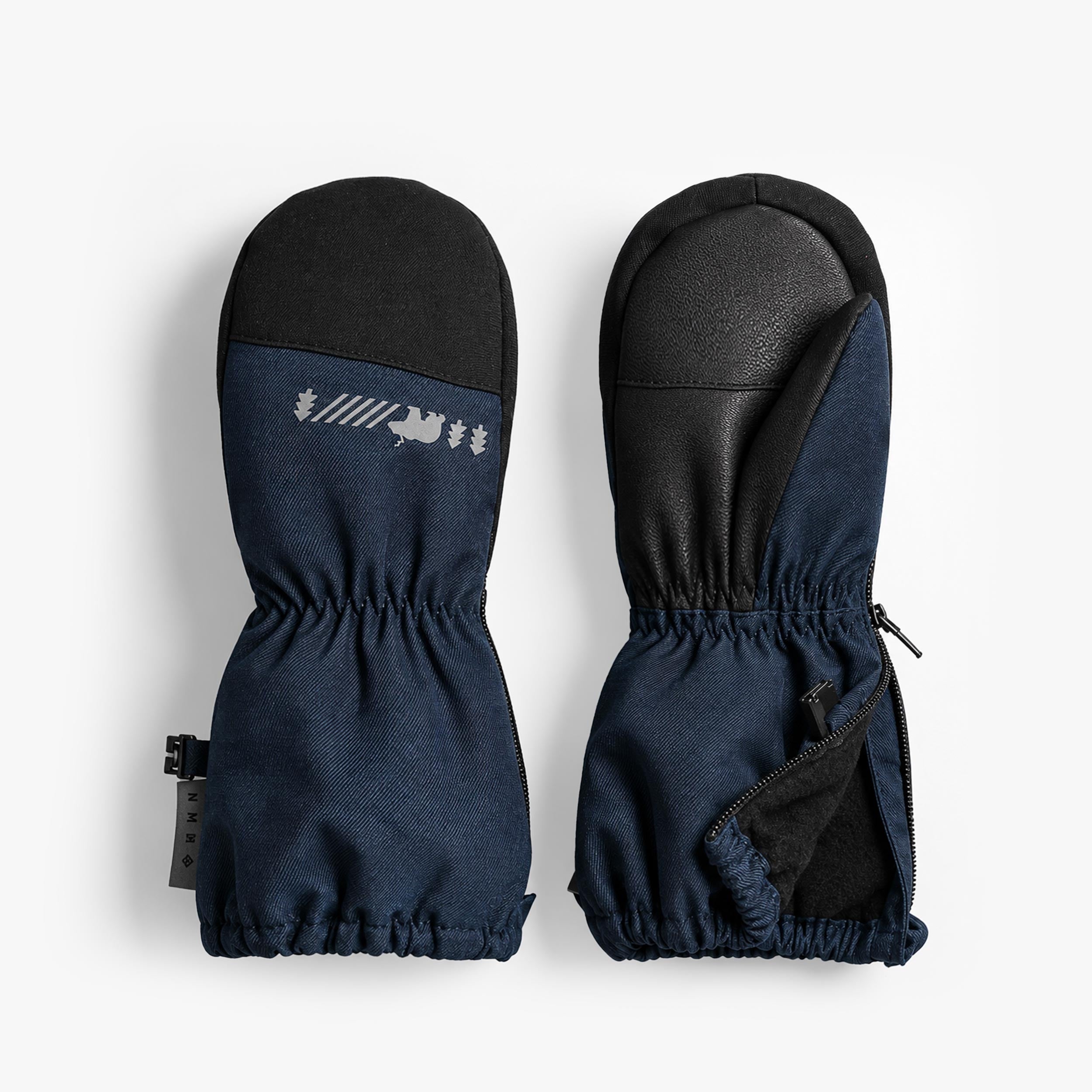 Mitaines de nylon bleu foncé, enfant - Souris Mini