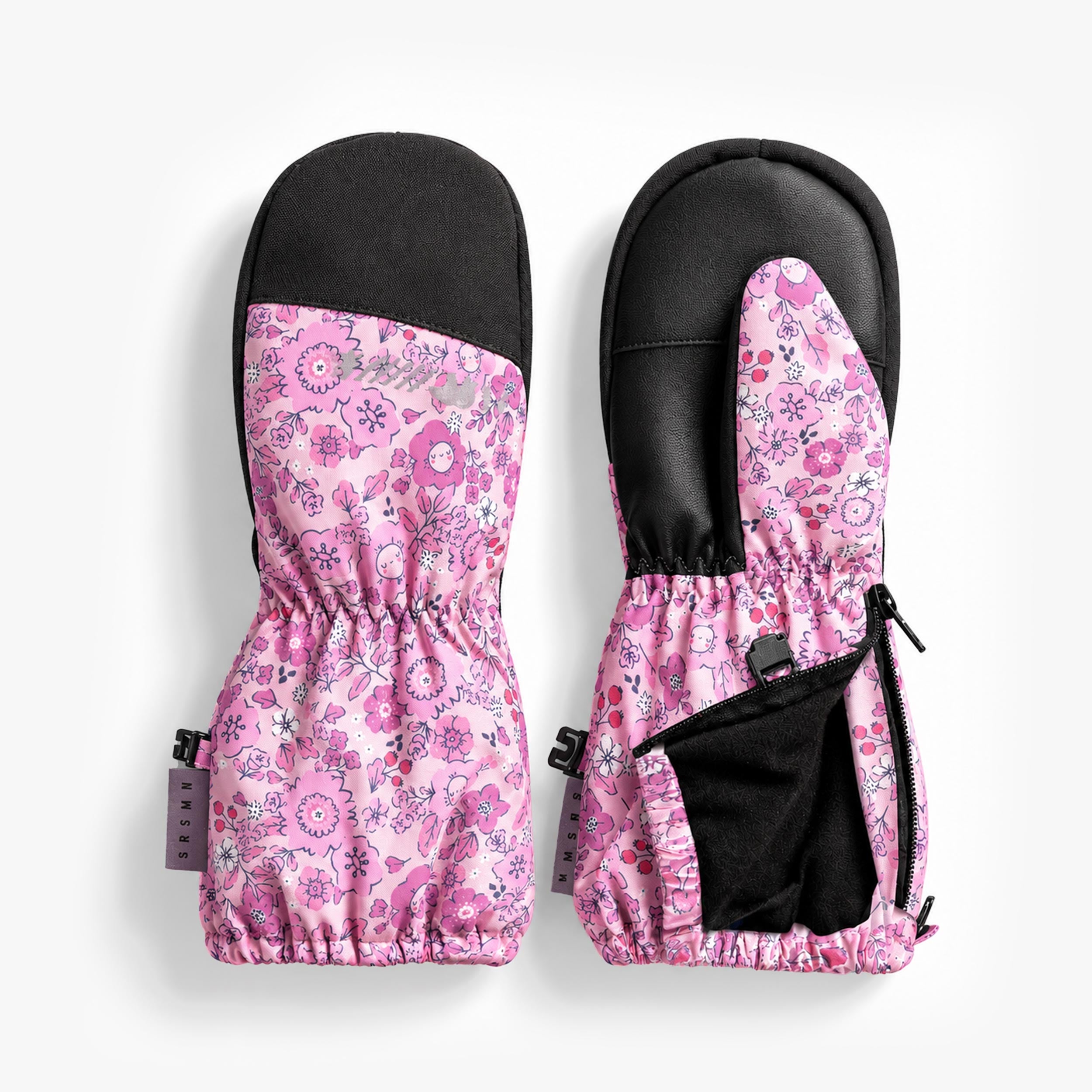 Mitaines de nylon à imprimé floral, enfant - Souris Mini