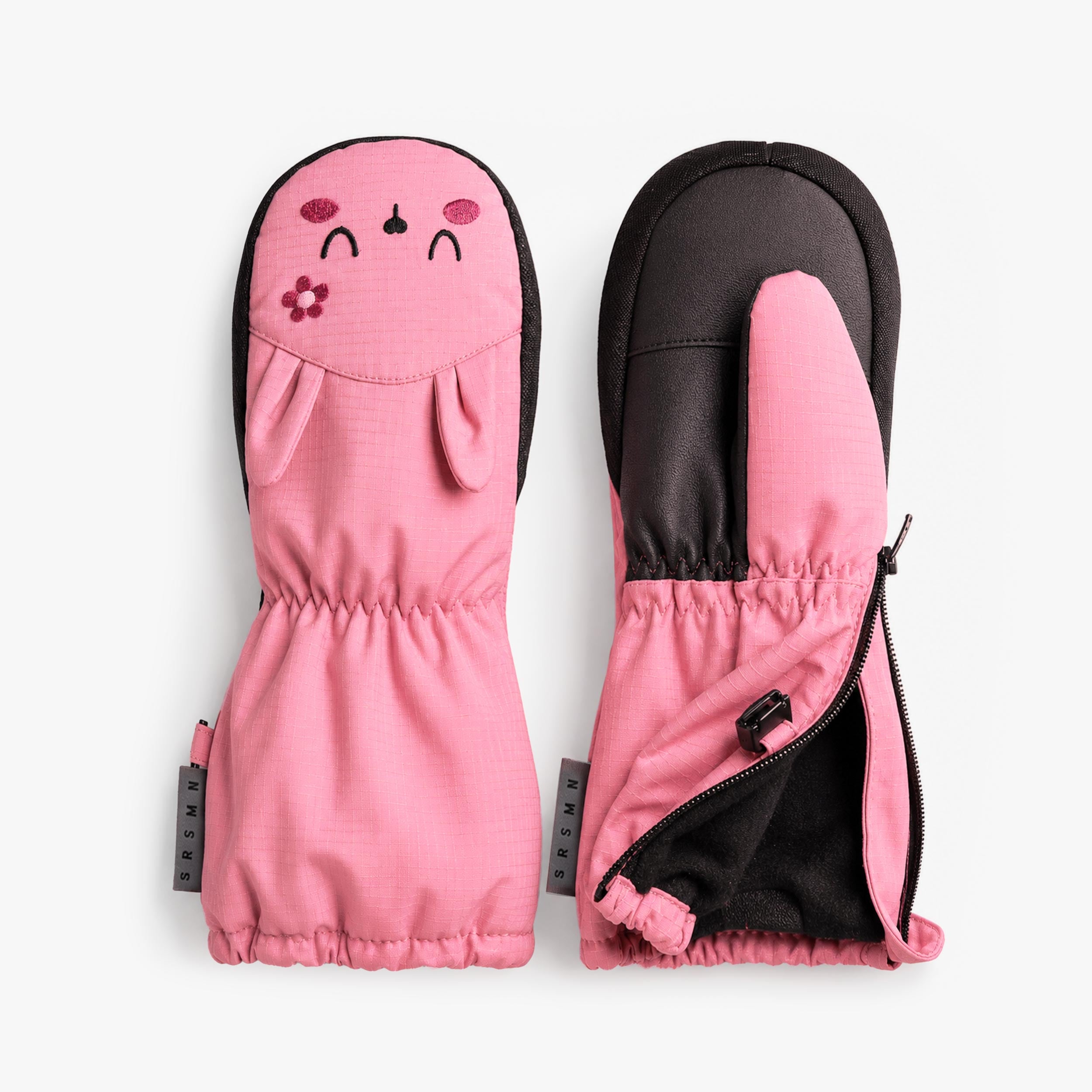 Mitaines de nylon roses, enfant - Souris Mini