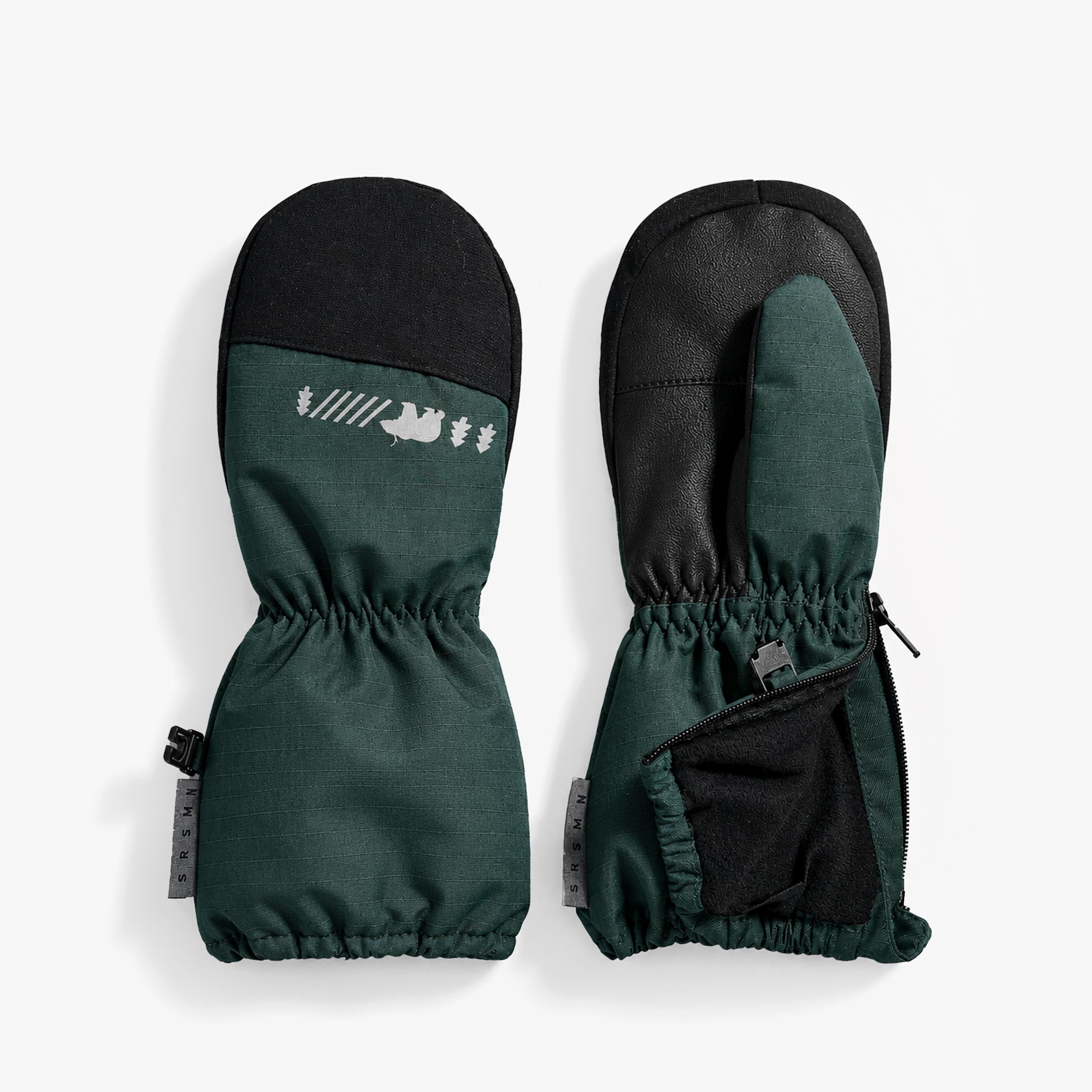 Mitaines vertes en nylon pour enfant Souris Mini