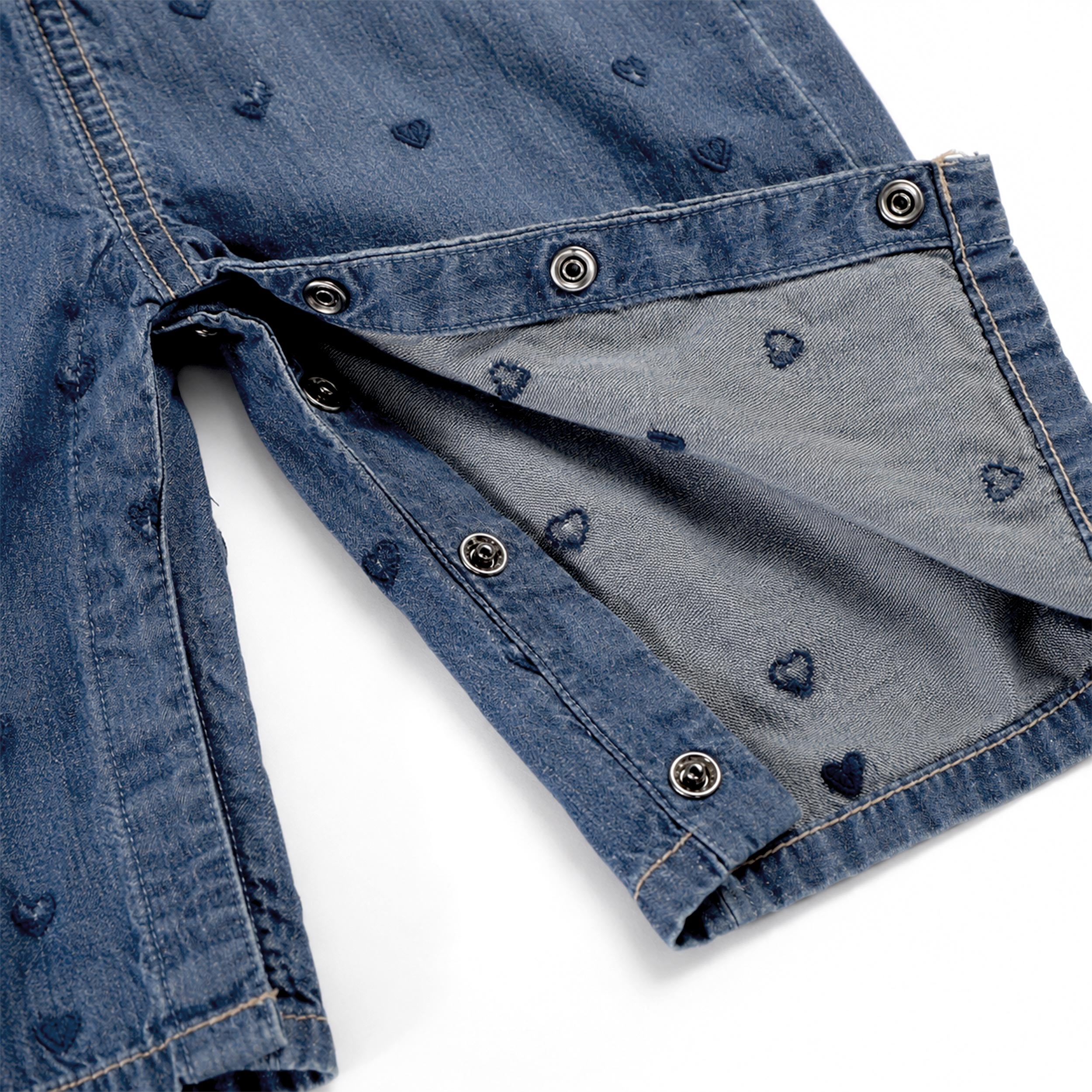 Ouverture de la salopette en denim léger, layette - Souris Mini