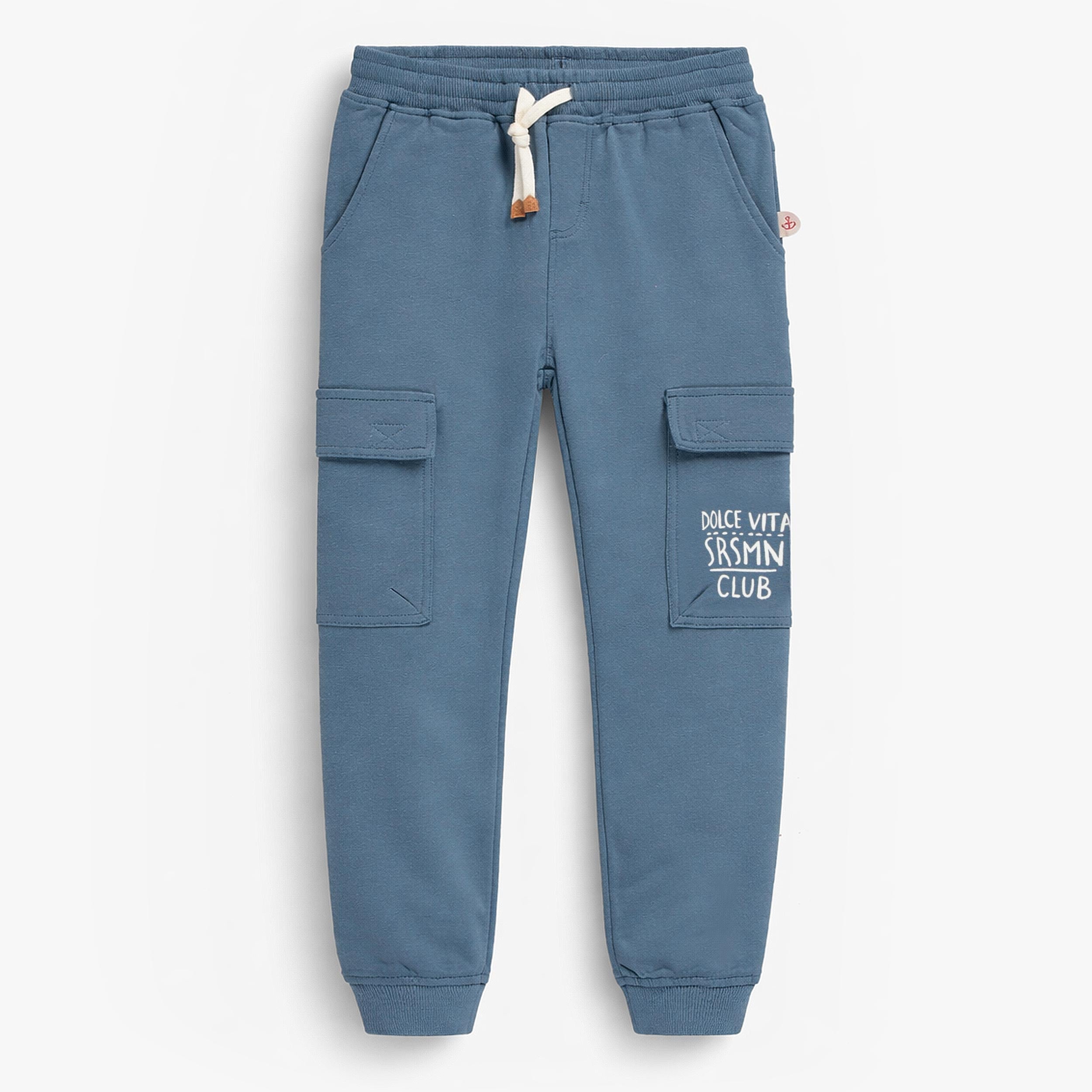 Pantalon bleu style jogger, enfant - Souris Mini
