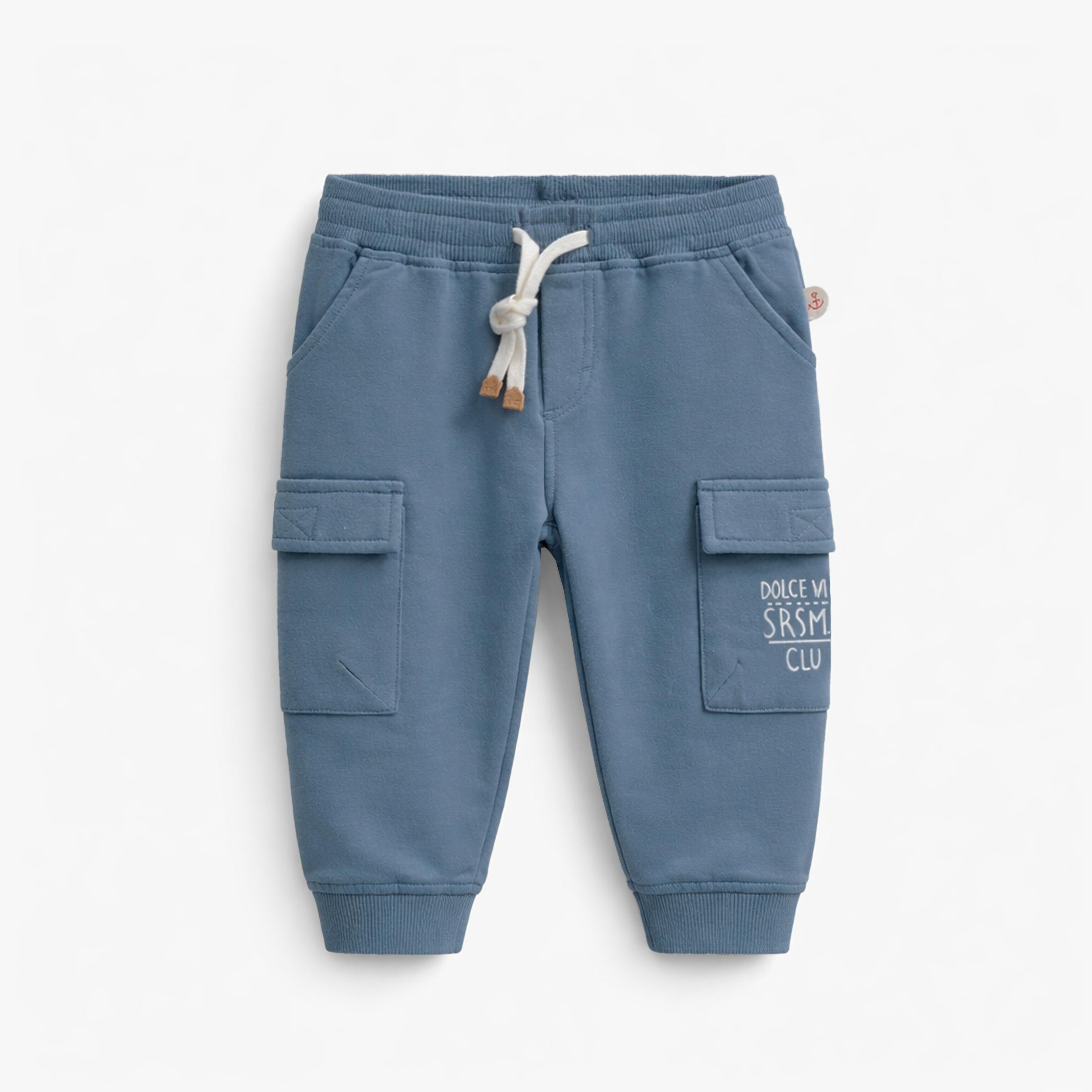 Pantalon bleu style jogger, bébé - Souris Mini