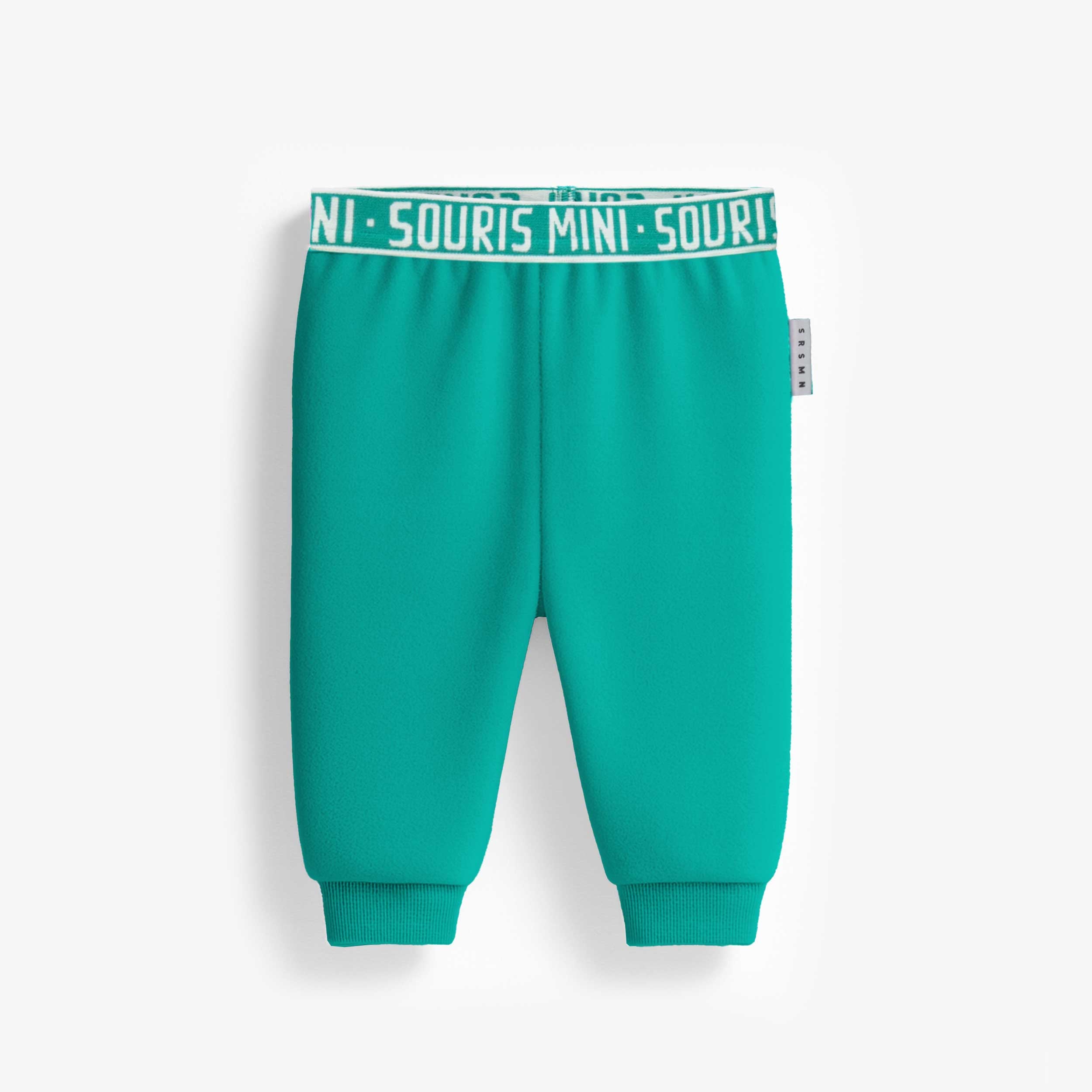 Pantalon en polar turquoise, bébé - Souris Mini