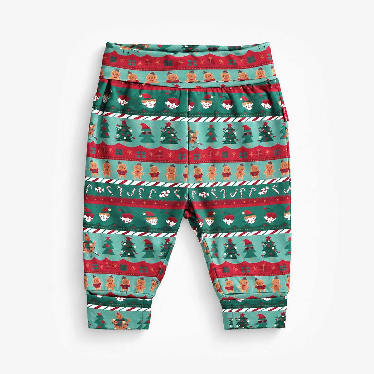 Pantalon évolutif à motifs des Fêtes, bébé fille - Souris Mini