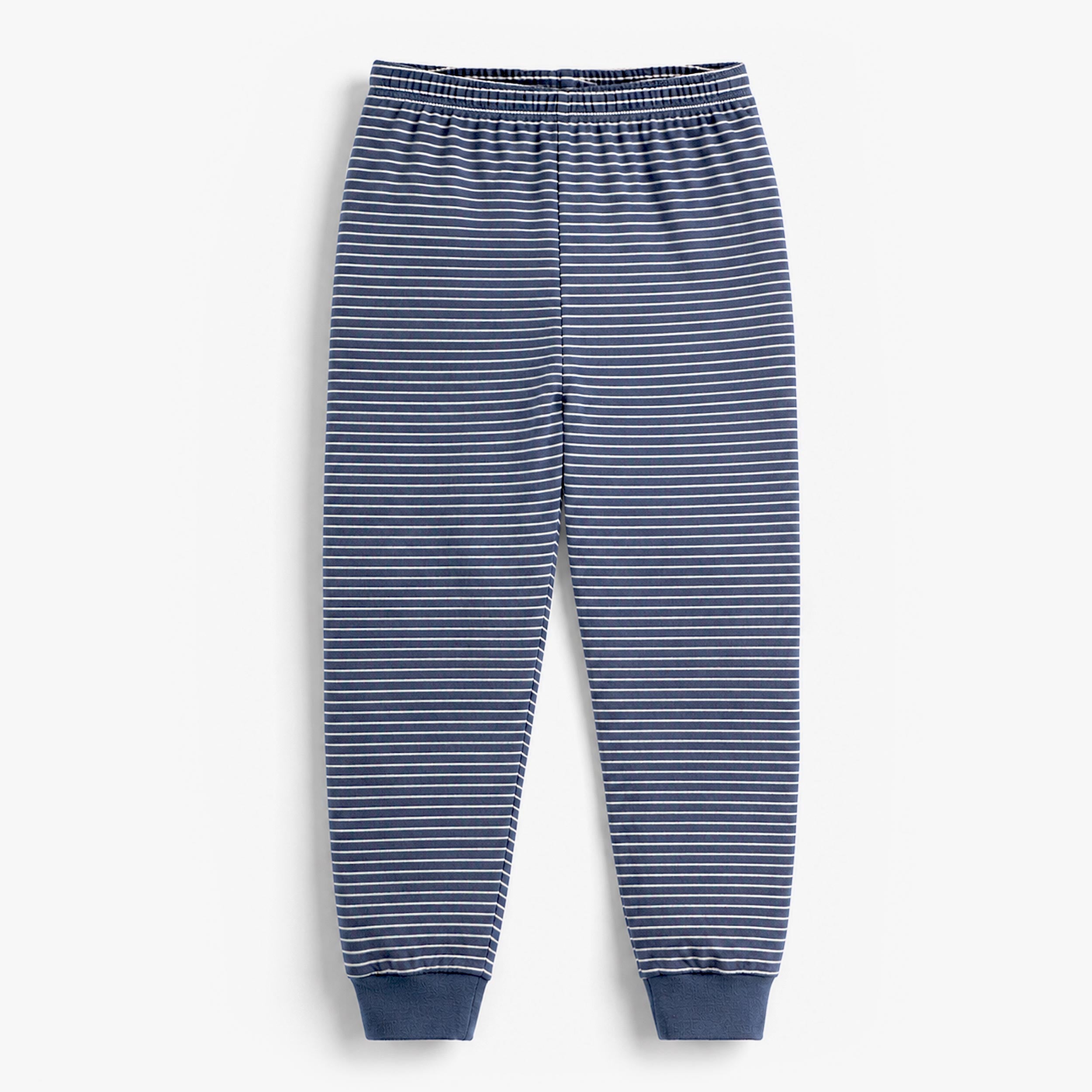 Pantalon du pyjama deux pièces bleu à illustration de tartine, enfant