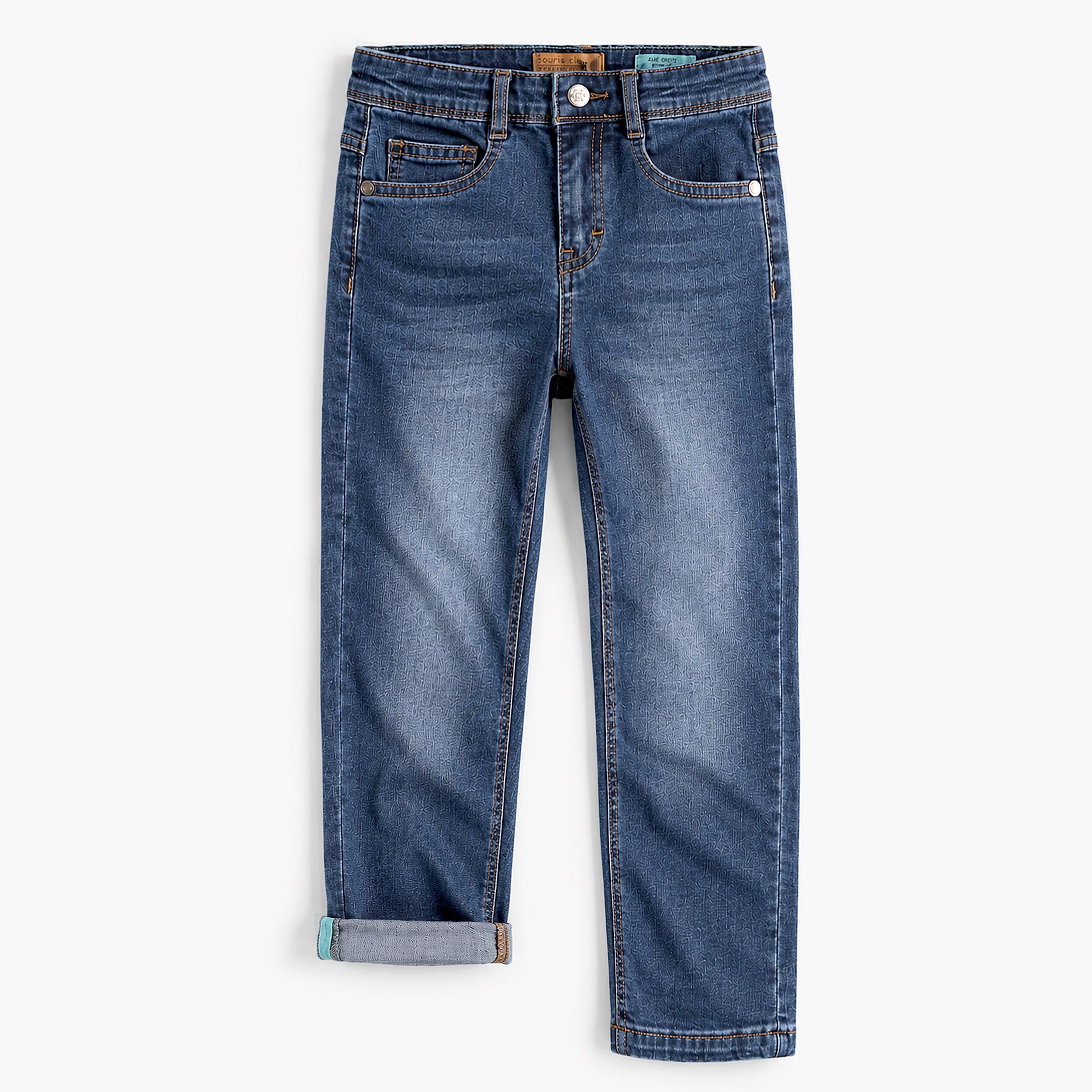 Pantalon bleu en denim, enfant - Souris Mini