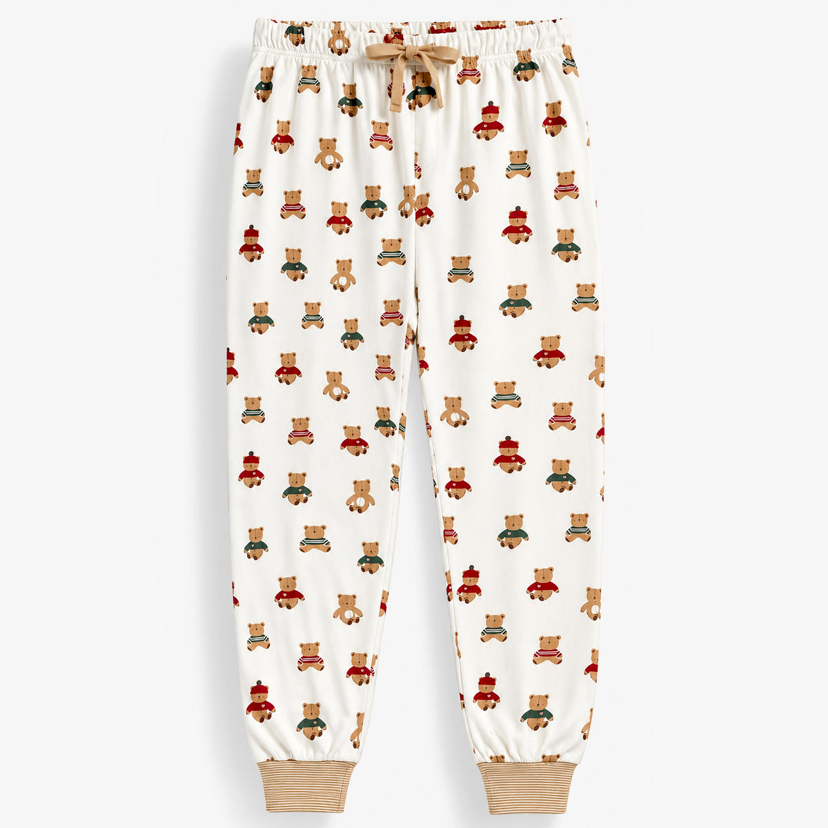 Pantalon de pyjama crème à motifs d’oursons, adulte - Souris Mini