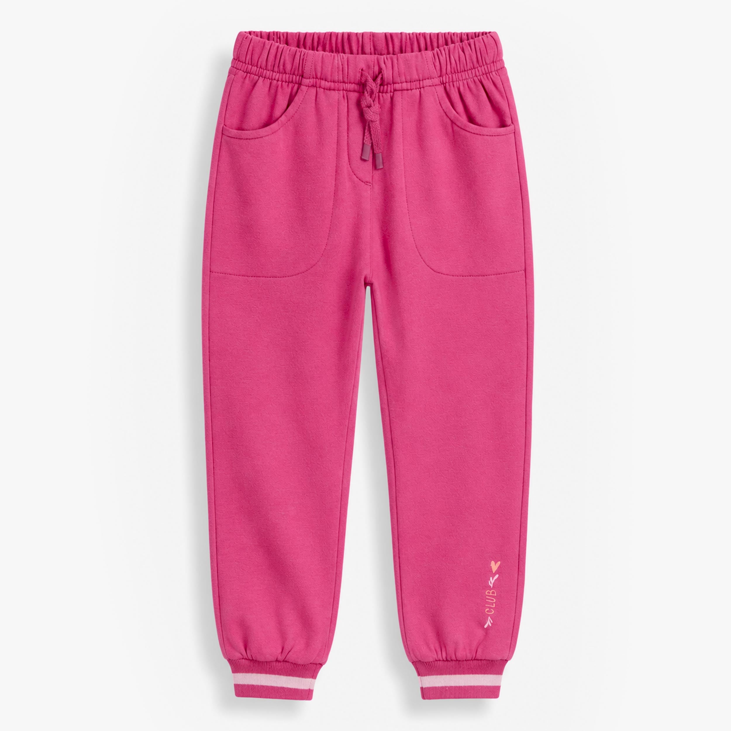 Pantalon rose en coton ouaté, enfant - Souris MIni