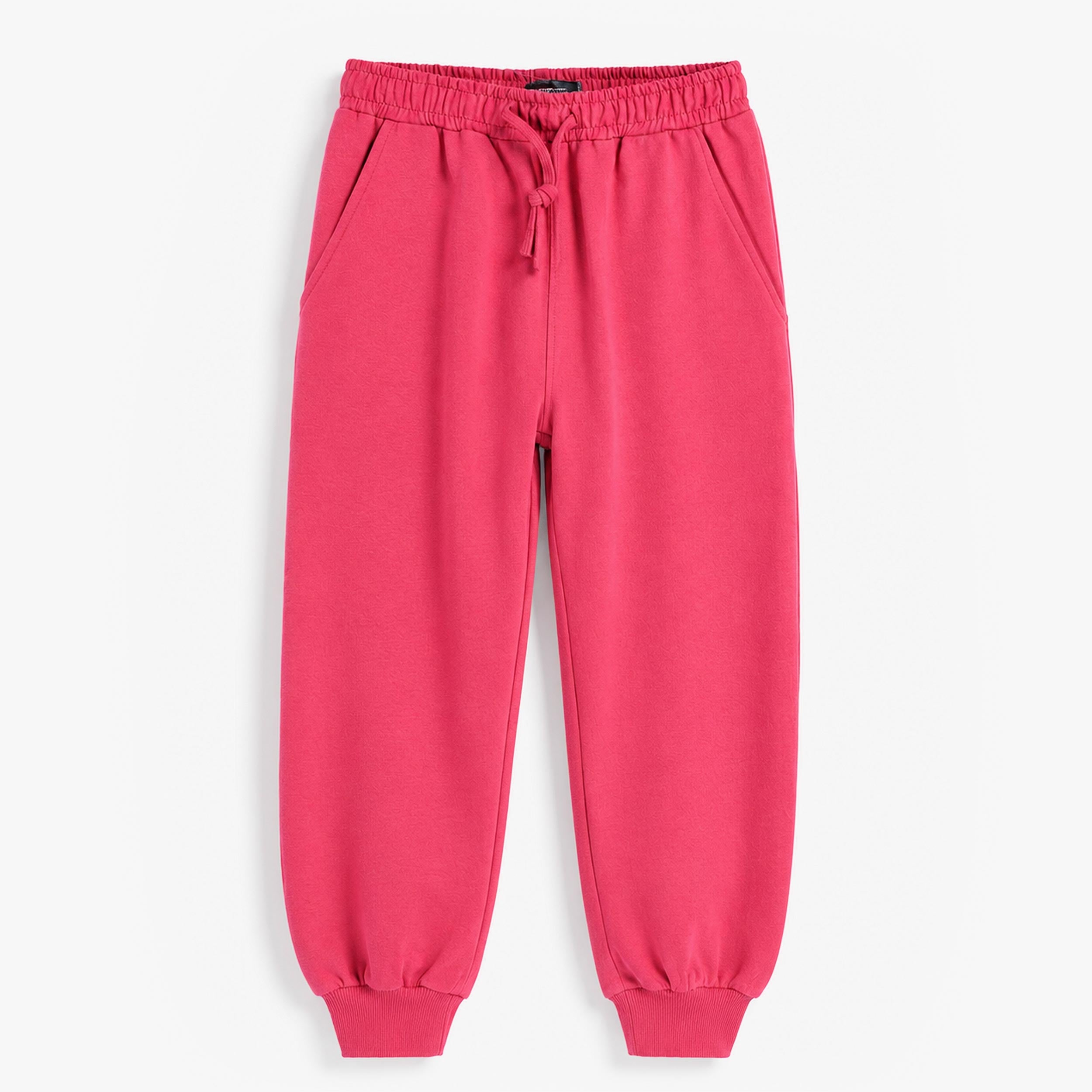 Pantalon rose foncé en coton français, enfant fille - Souris Mini