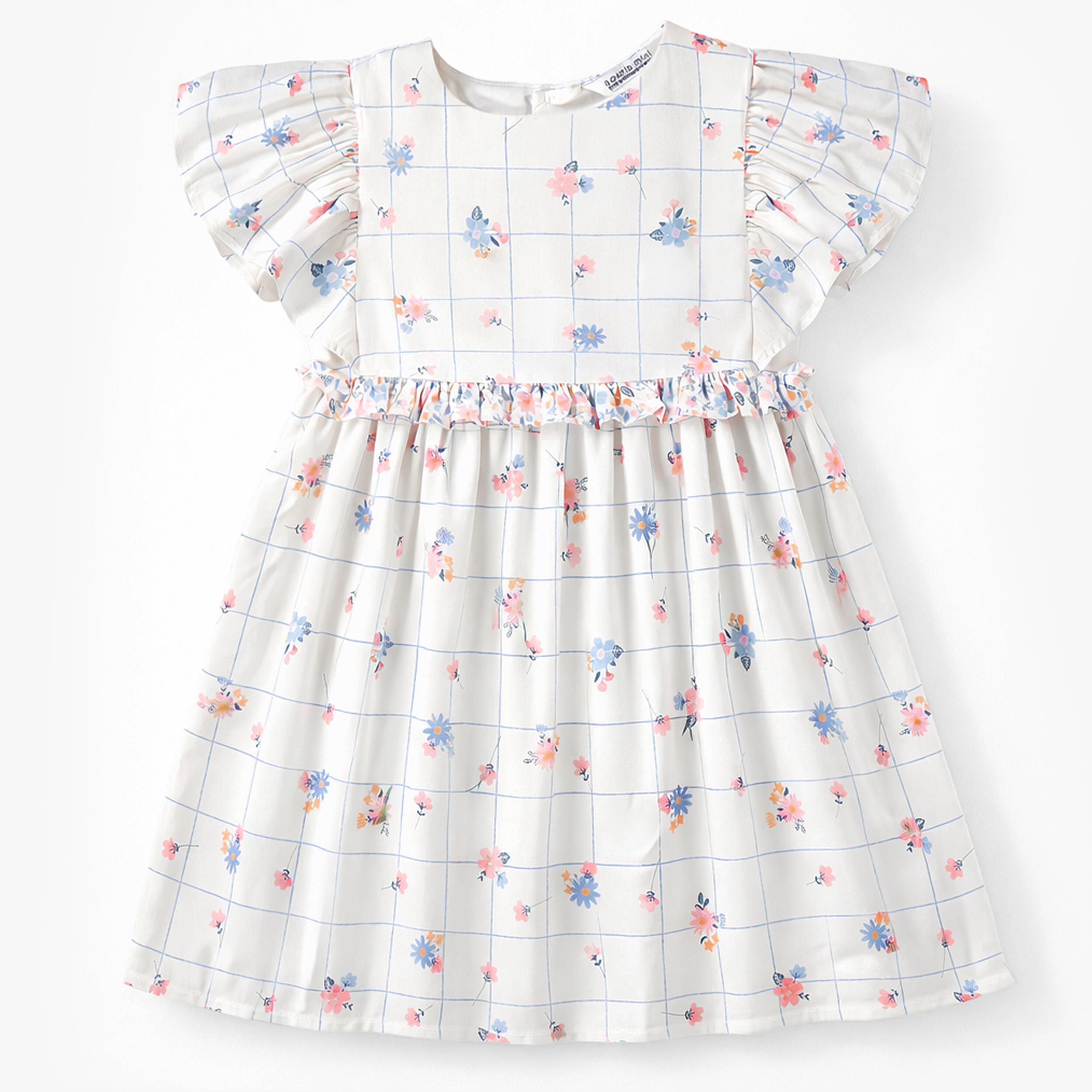 Robe blanche à motif floral, enfant - Souris Mini