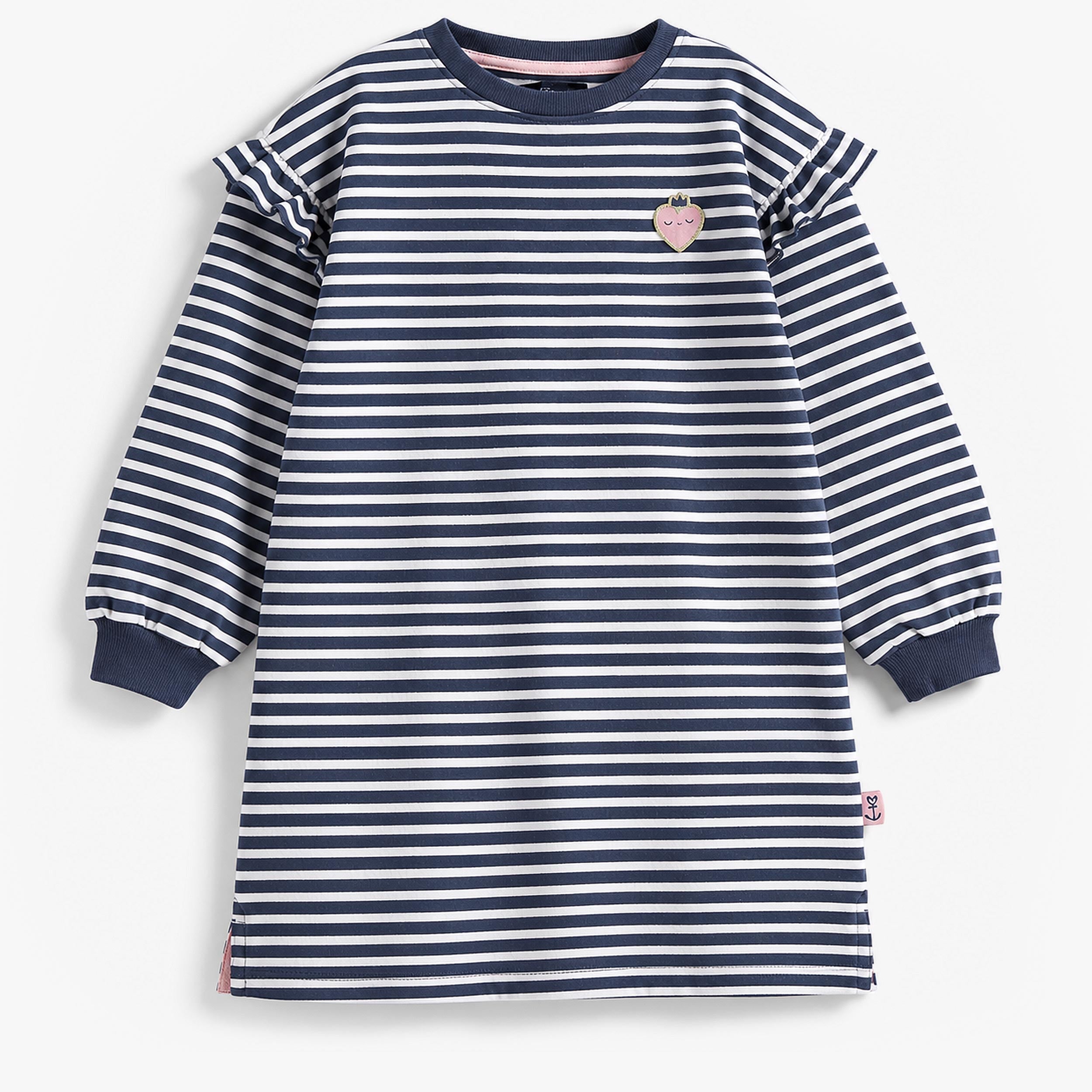 Robe rayée bleu foncé et crème, enfant - Souris Mini