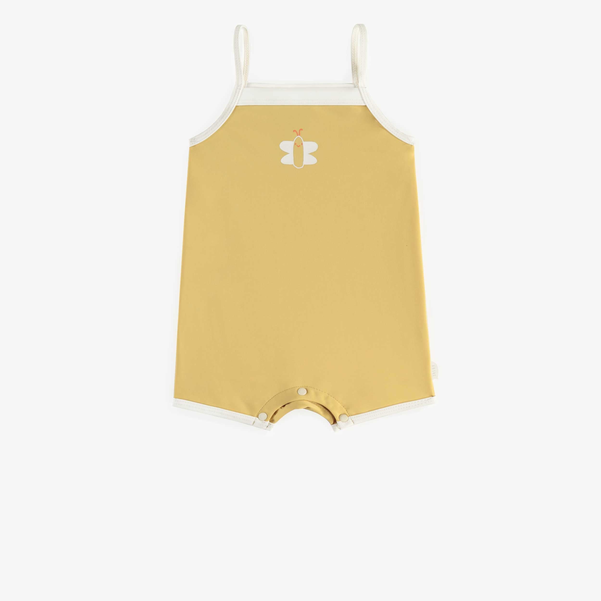 Maillot une pièce jaune avec illustration d’un papillon, bébé