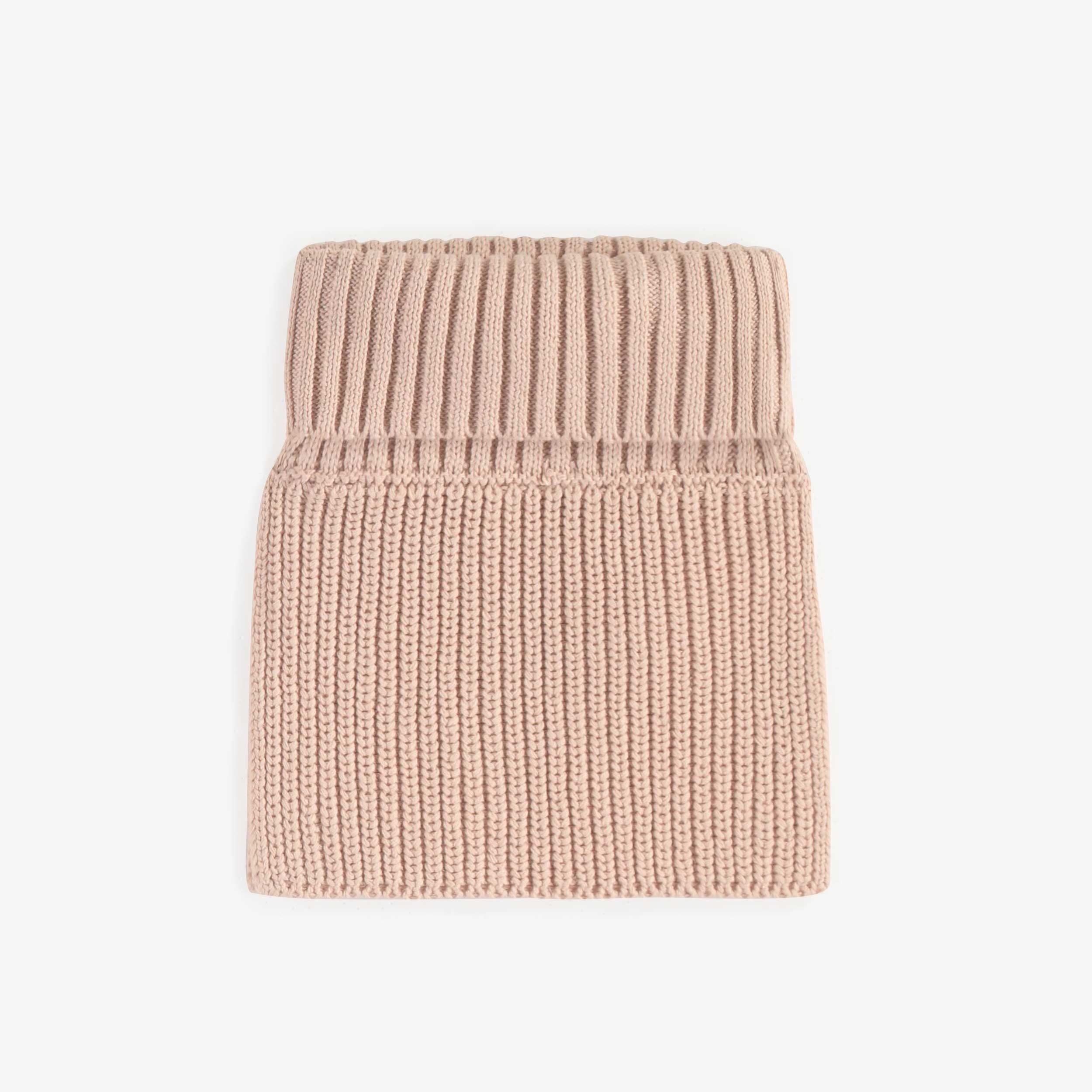 Pink knitted plastron, baby