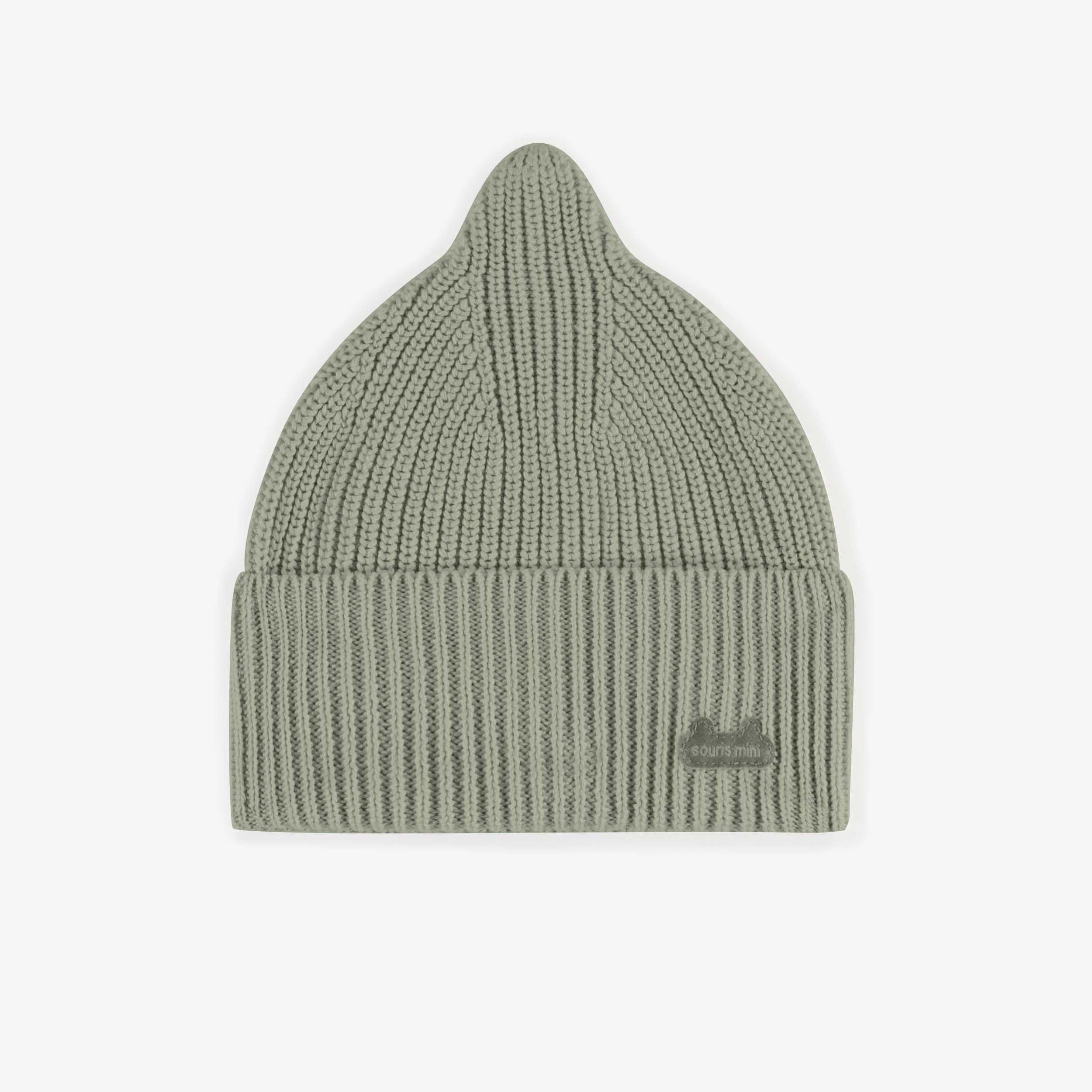 Khaki knitted toque, baby