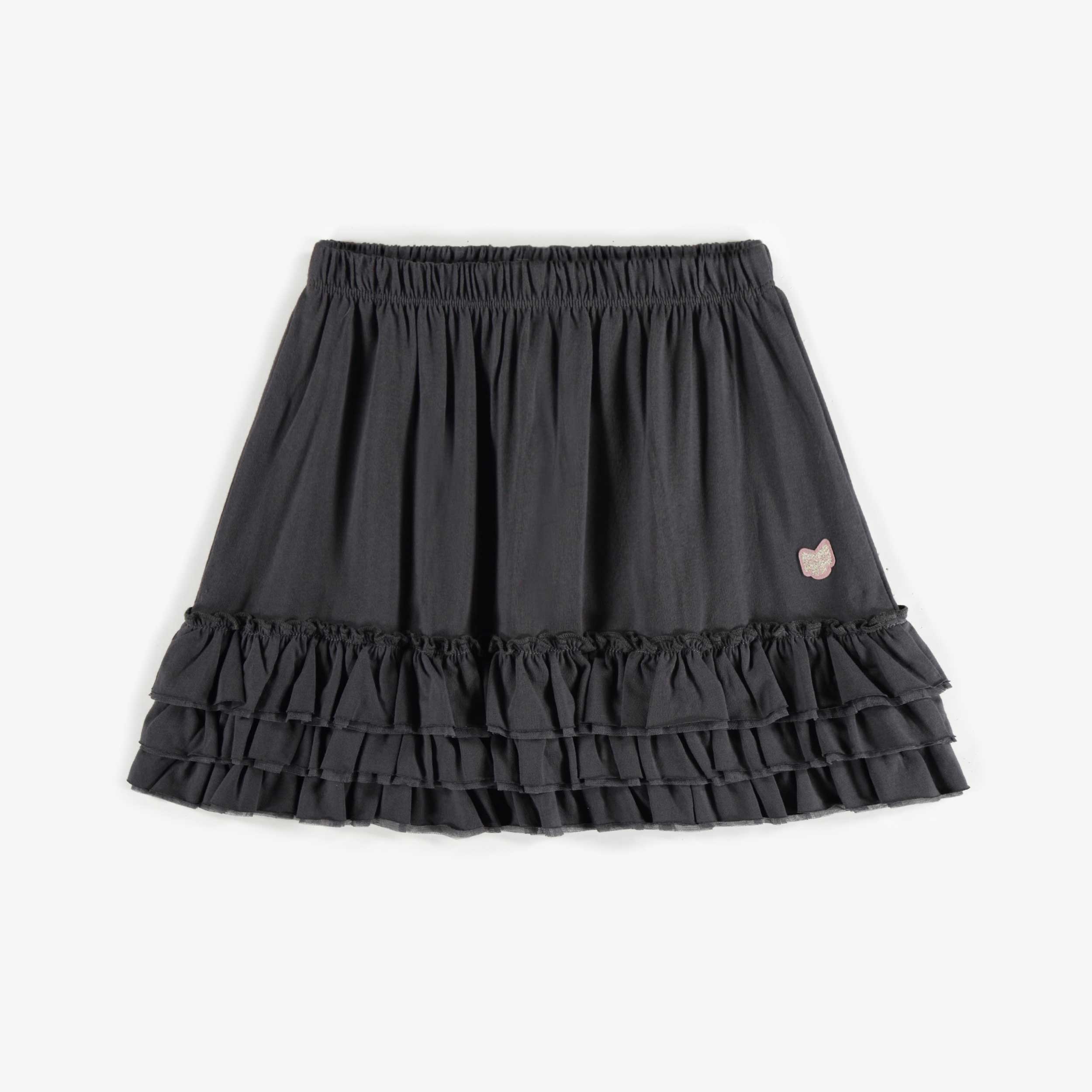 Charcoal skirt in cotton, child