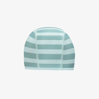 Bonnet de bain bleu à rayures, bébé || Blue striped swimming cap, baby