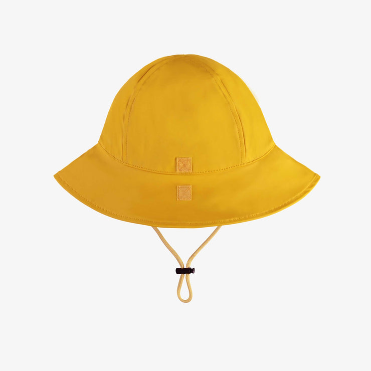 Chapeau de pluie jaune en polyuréthane, bébé || Yellow rain hat in polyurethane, baby