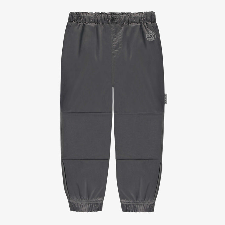 Pantalon d’extérieur charcoal en nylon, enfant || Charcoal nylon outdoor pants, child