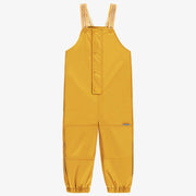 Salopette de pluie jaune en polyuréthane, enfant || Yellow polyurethane rain overalls, child
