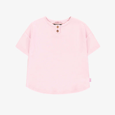 T-shirt à manches courtes de coupe décontractée Lilas, Enfant || Lilac short sleeves relaxed fit T-shirt, Kid