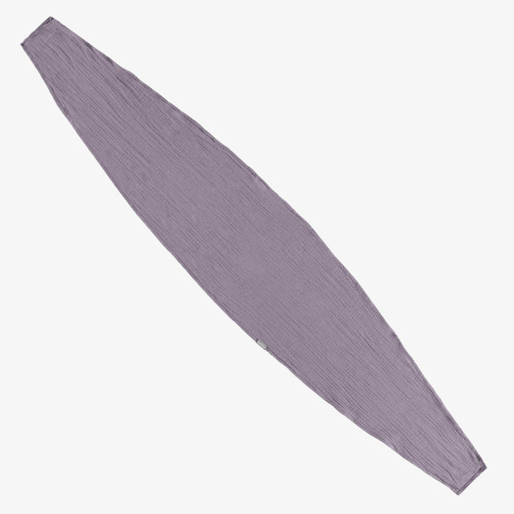 Bandeau mauve avec une boucle à l’avant, enfant || Purple headband with a loop in front, child