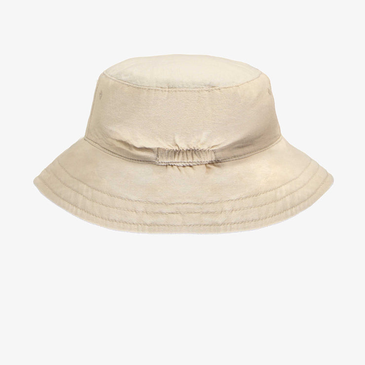 Chapeau de soleil crème en lin et coton, enfant  || Cream sun hat in linen and cotton, child