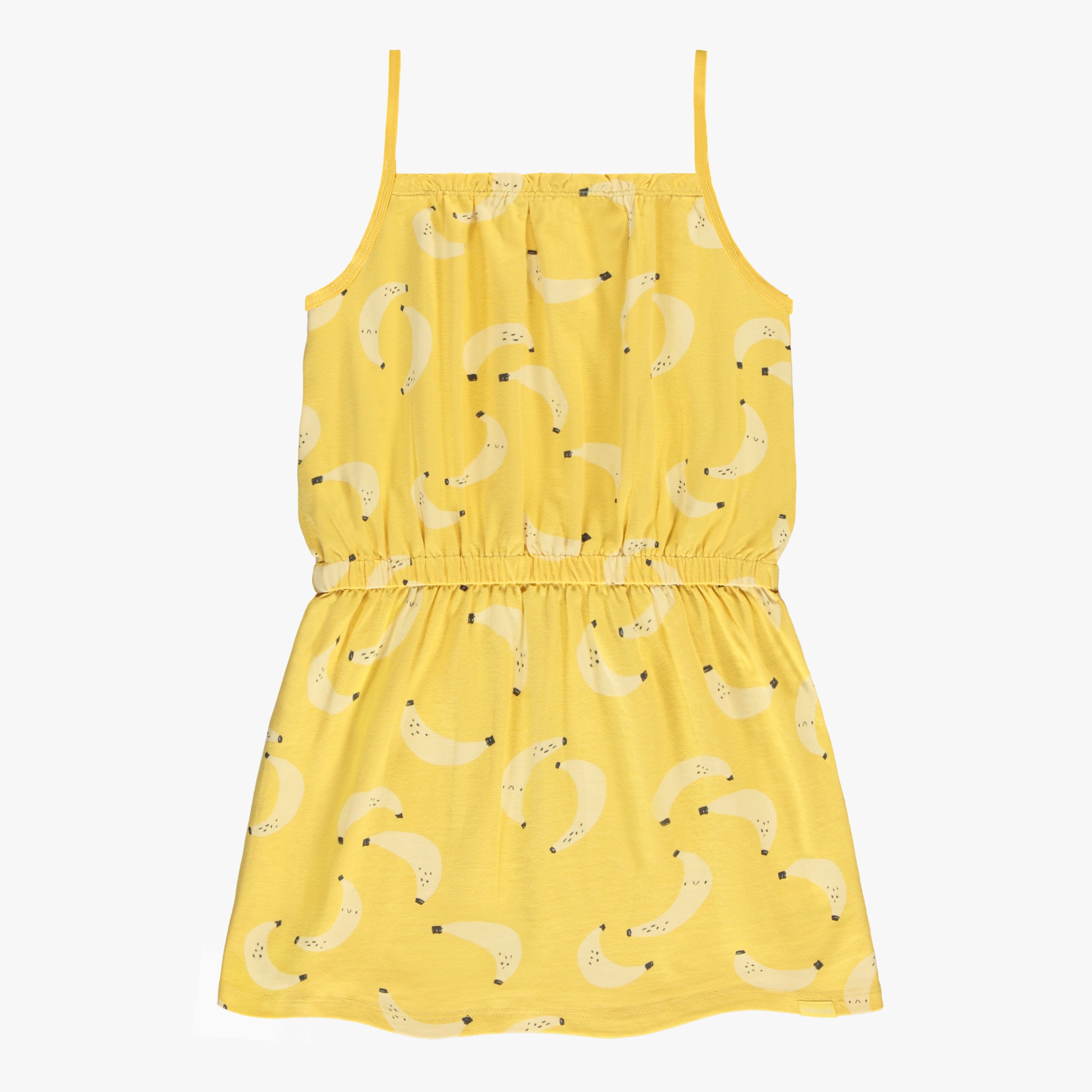 Robe jaune à motifs de bananes, enfant