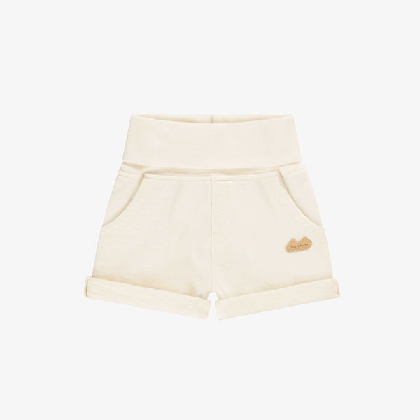 Cream shorts in soft french cotton, newborn - Souris Mini - Souris