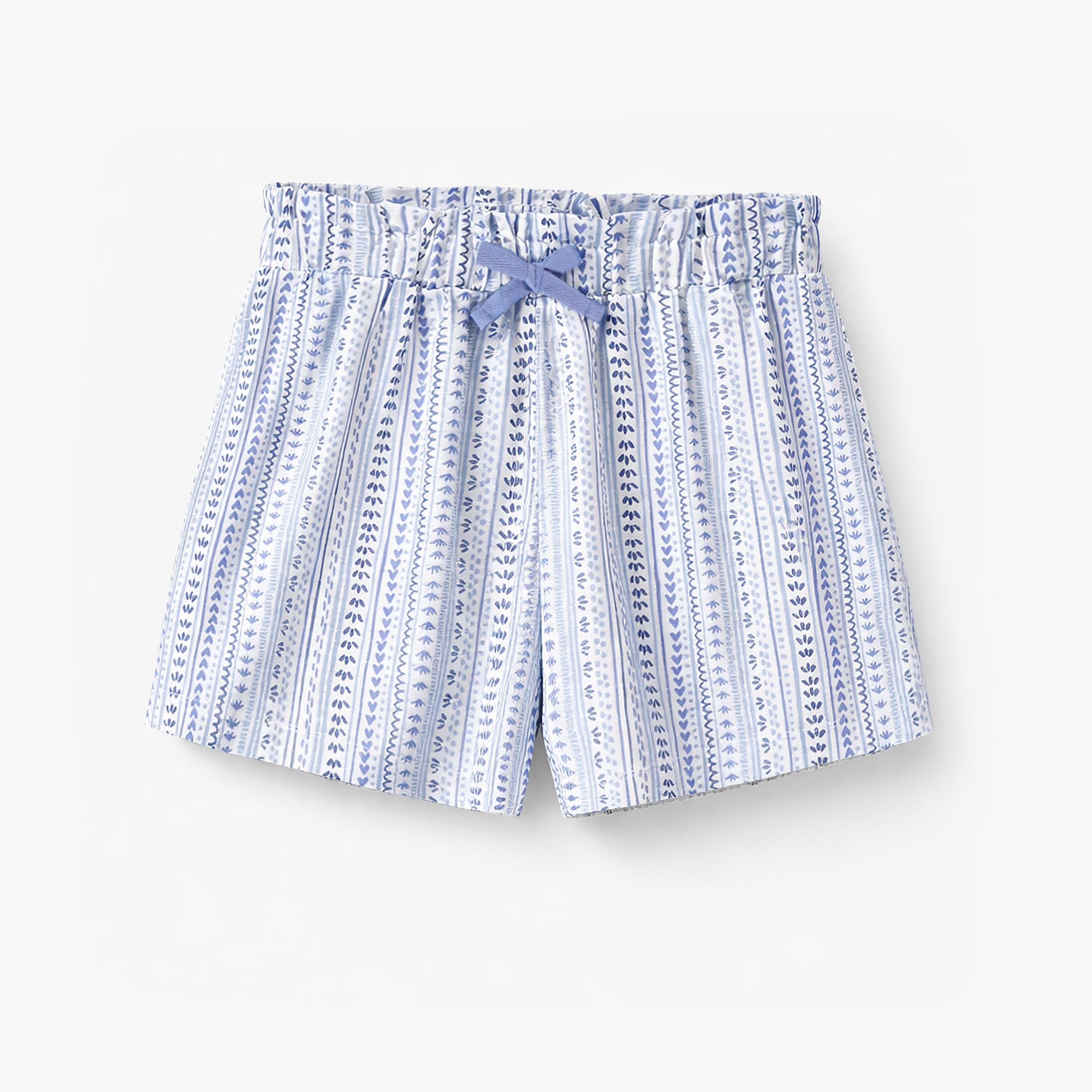 Short blanc et bleu à motifs, enfant - Souris Mini