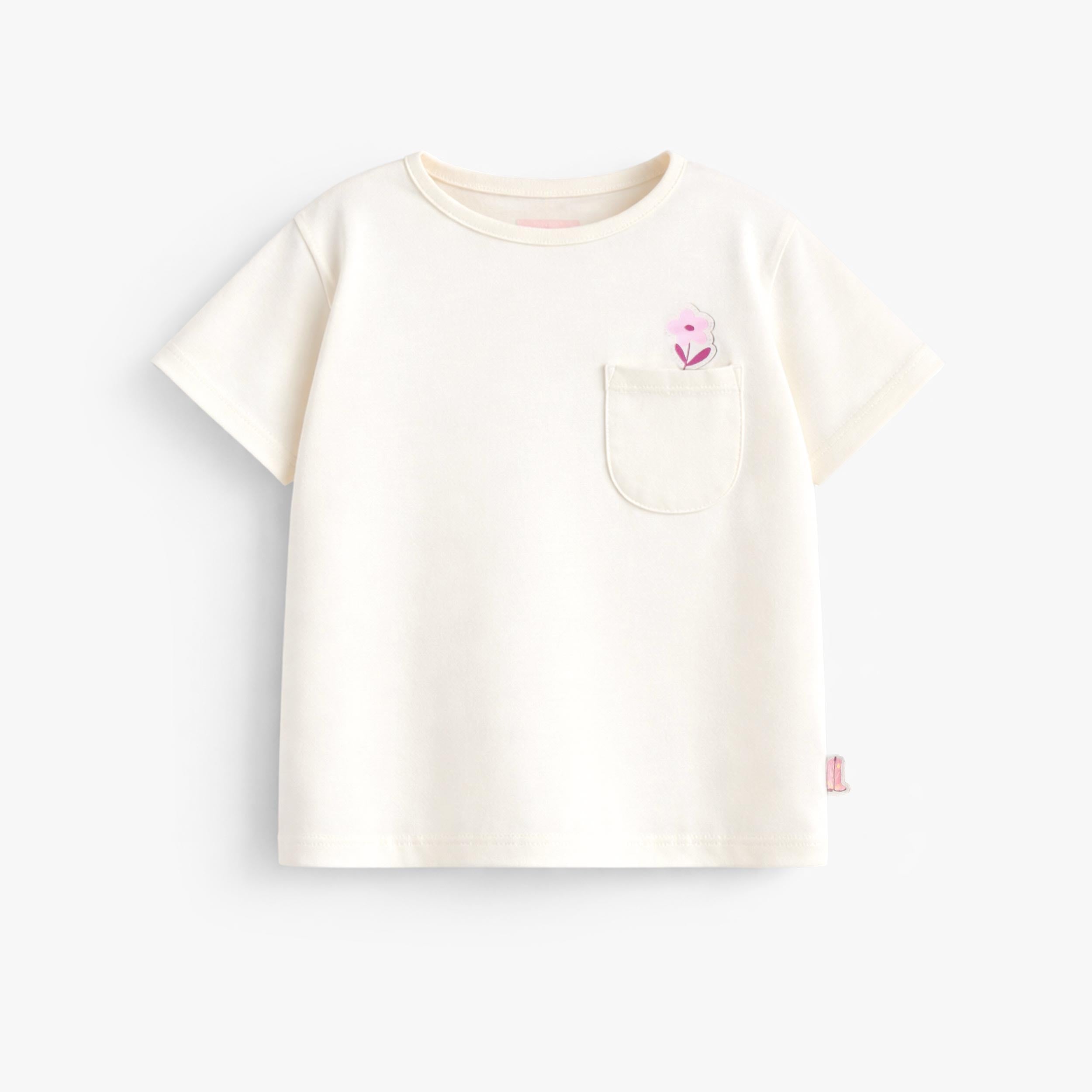 T-shirt crème avec illustration au dos, enfant - Souris Mini