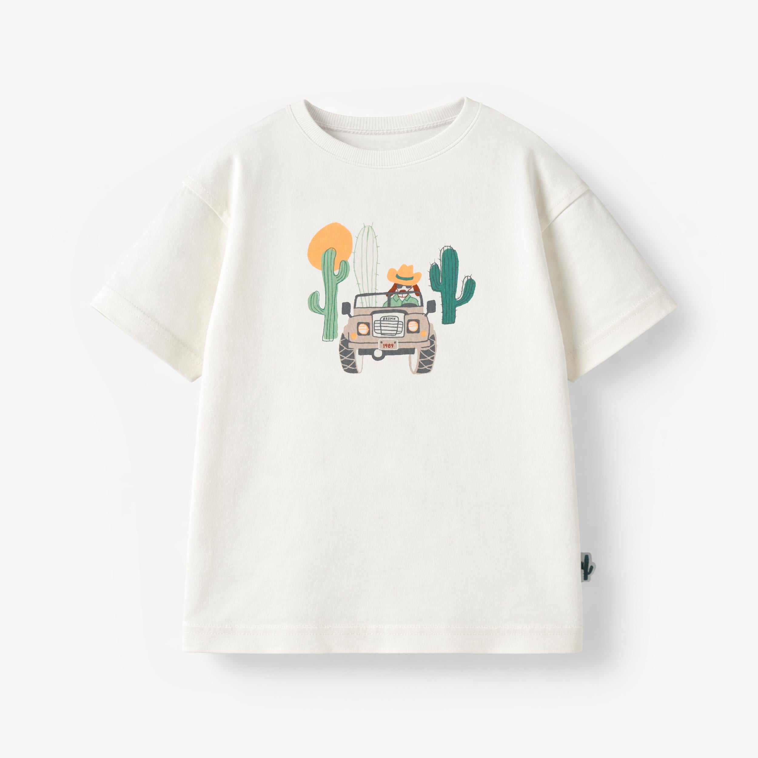 T-shirt crème avec illustration, enfant - Souris Mini