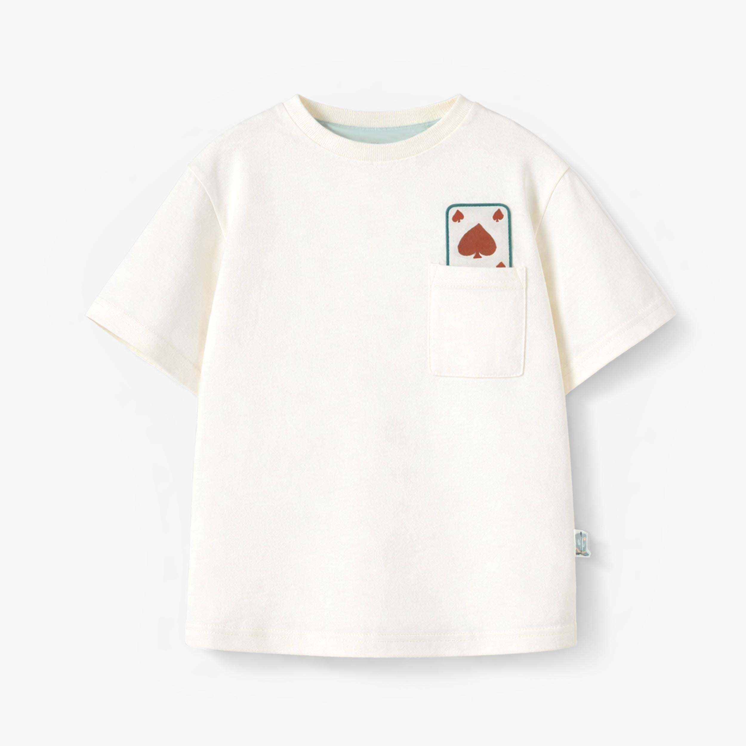 T-shirt crème avec illustration au dos, enfant - Souris Mini