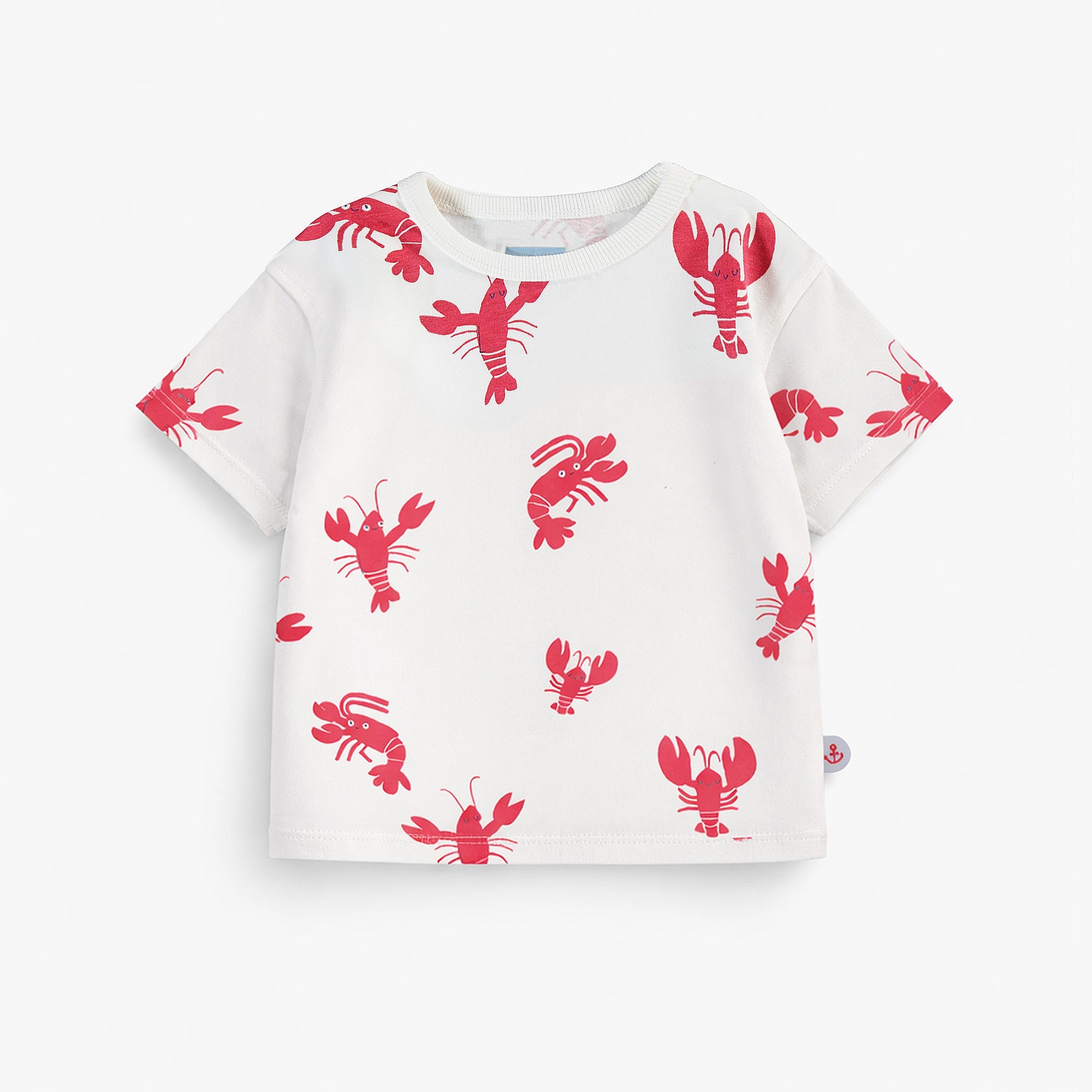 T-shirt crème à motifs de homards, bébé - Souris Mini