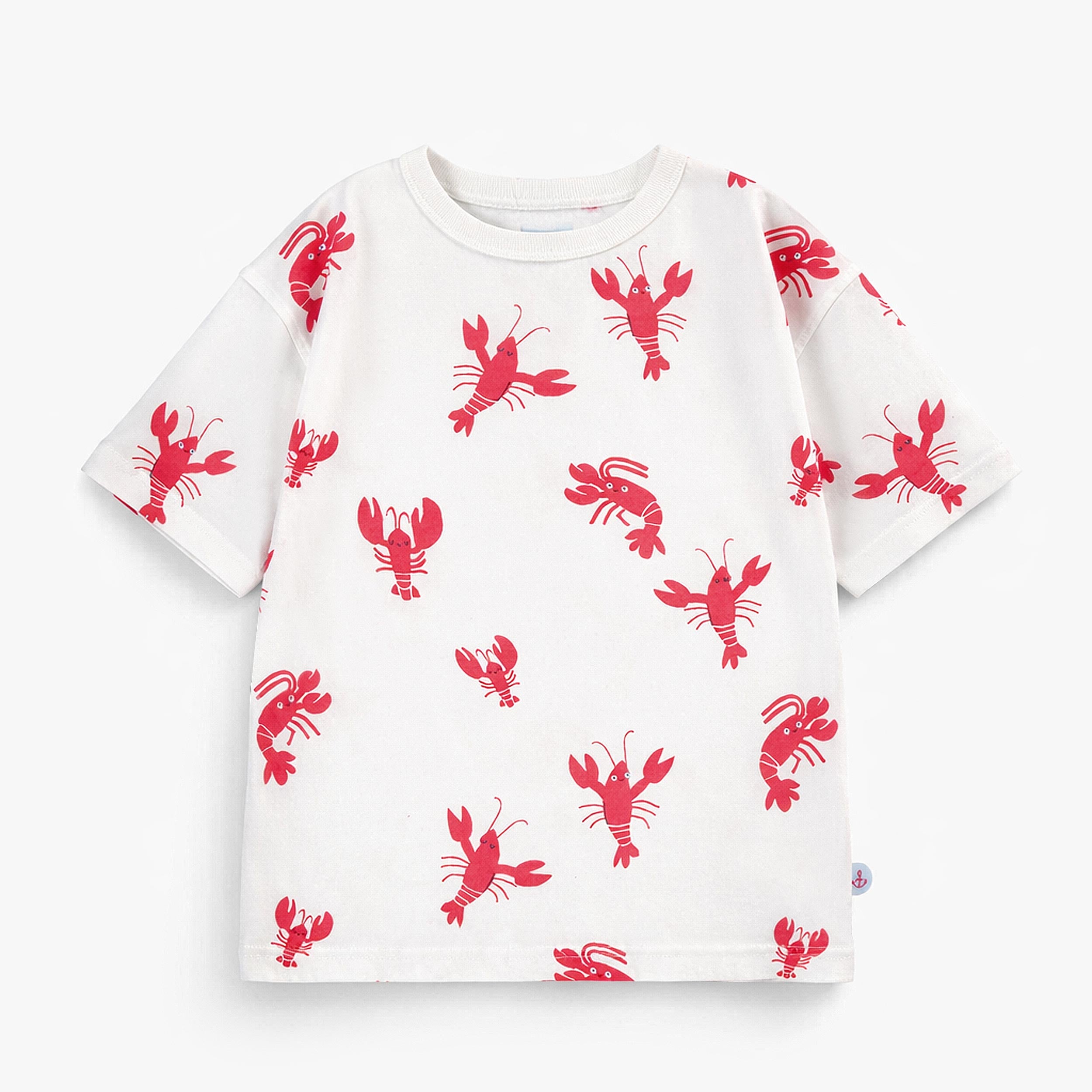 T-shirt crème à motifs de homards, enfant - Souris Mini