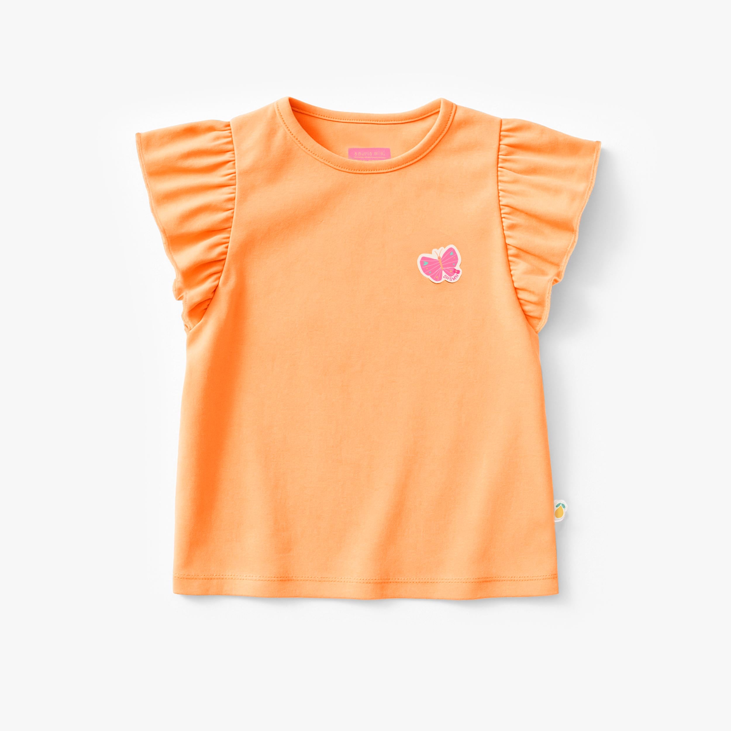 T-shirt pêche à manches volantées, enfant - Souris Mini