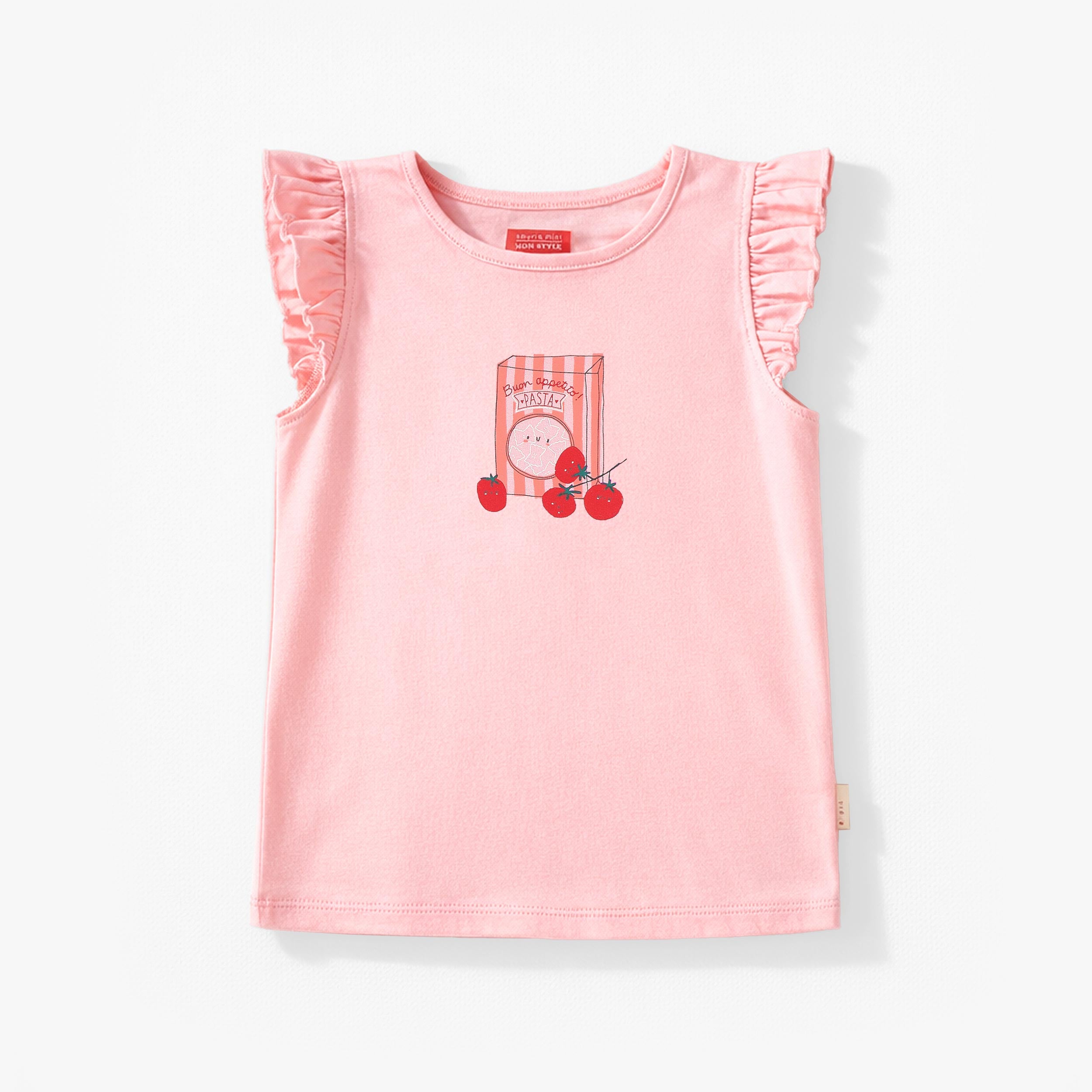 T-shirt rose avec illustration, enfant - Souris Mini