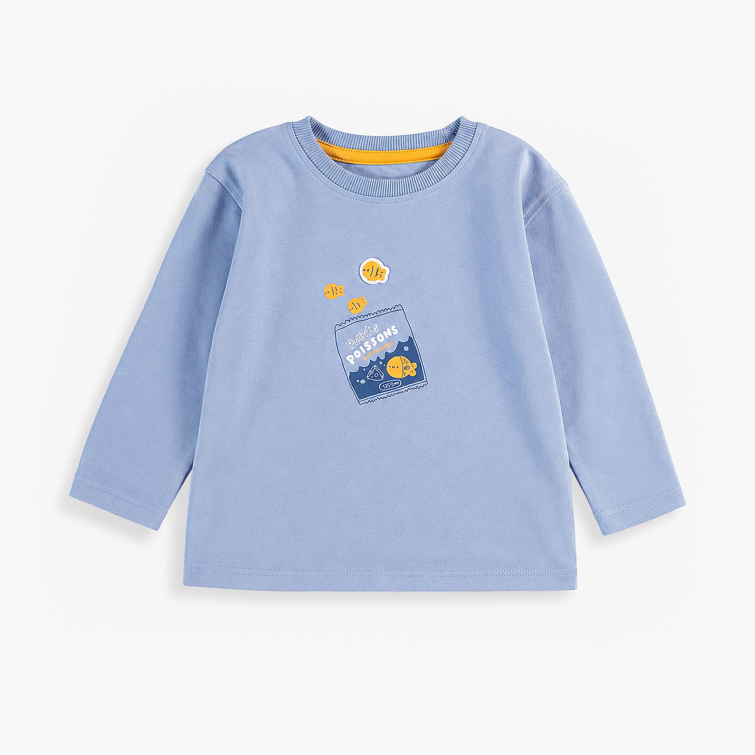 T-shirt bleu pâle avec illustration, bébé garçon - Souris Mini