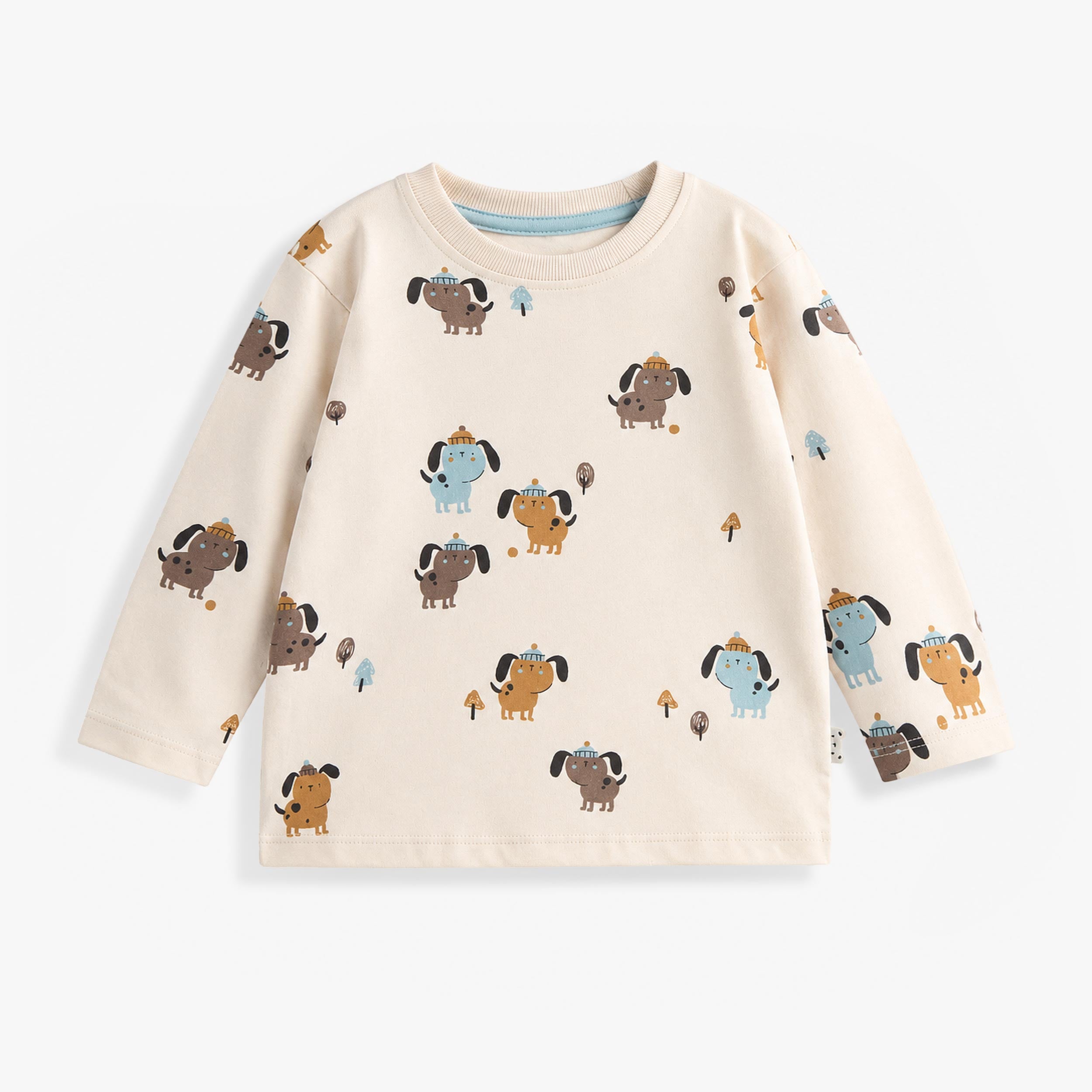 T-shirt crème à imprimé de chiens, bébé - Souris Mini