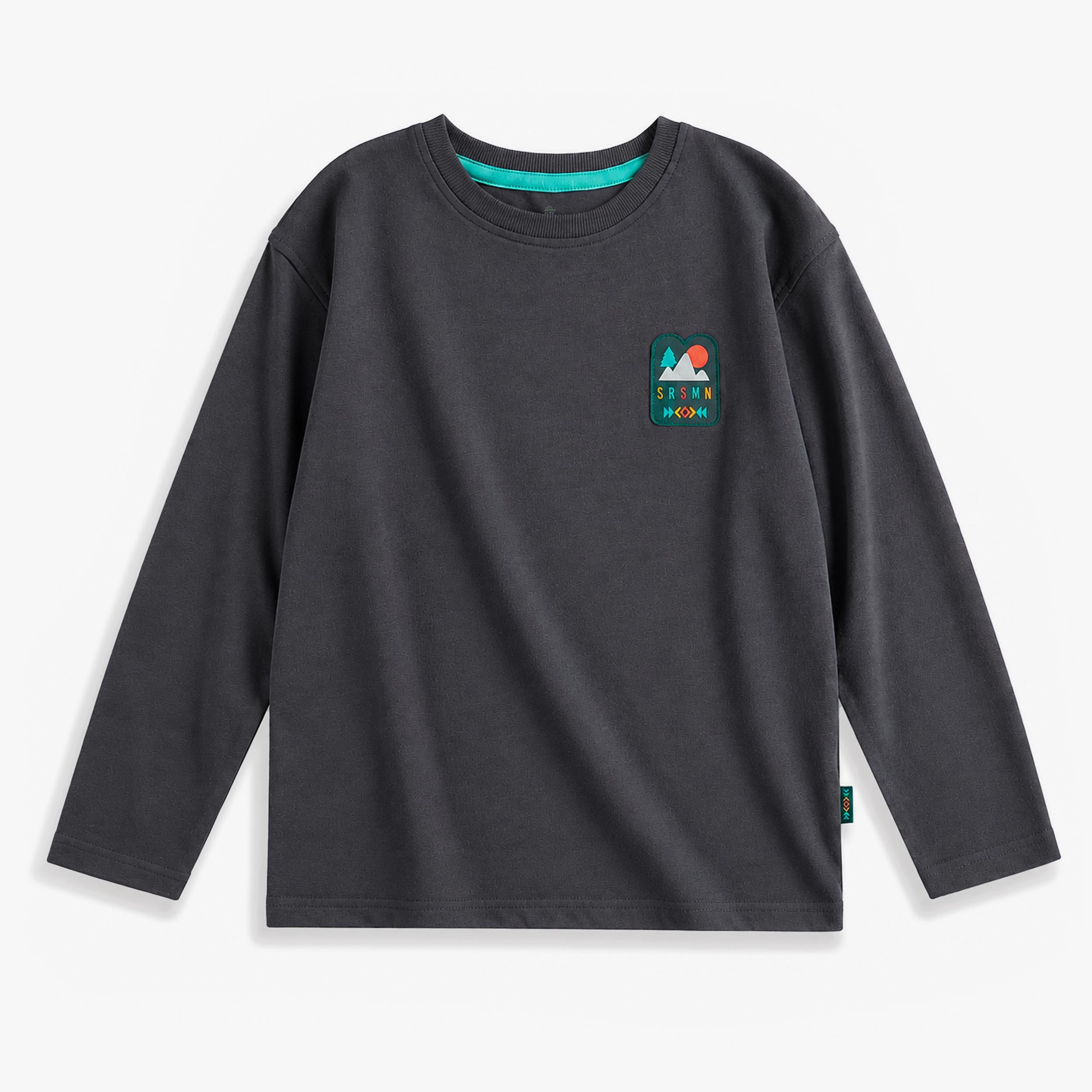 T-shirt gris à manches longues à  illustration, enfant - Souris Mini