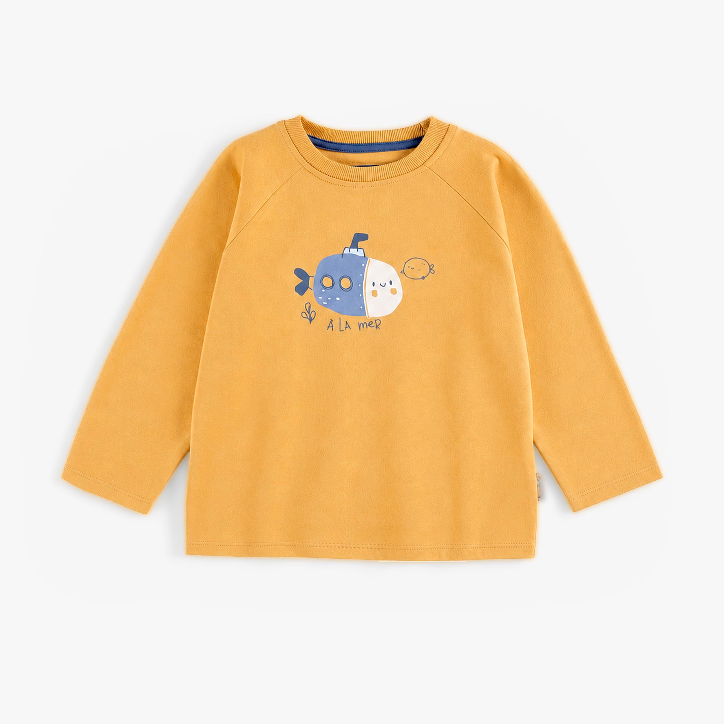 T-shirt jaune à illustration marine, bébé - Souris Mini