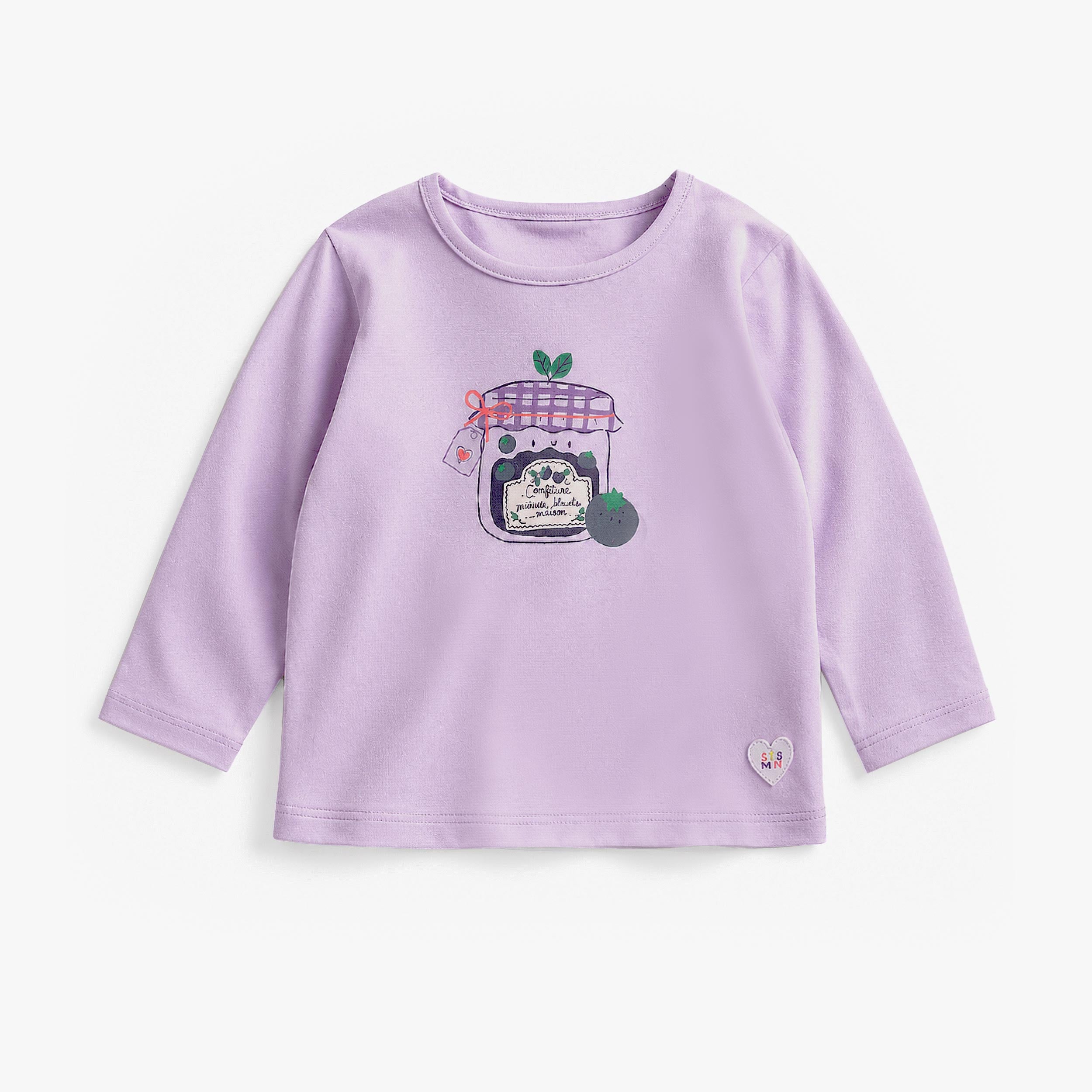 T-shirt mauve avec illustration, bébé fille - Souris Mini