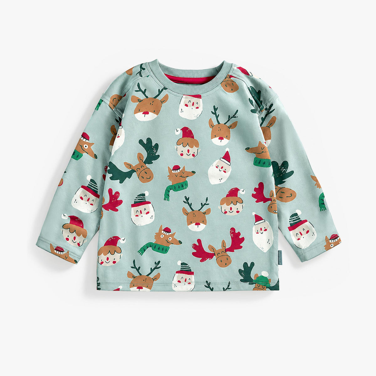 T-shirt turquoise à imprimé de personnages des Fêtes, bébé garçon - Souris Mini