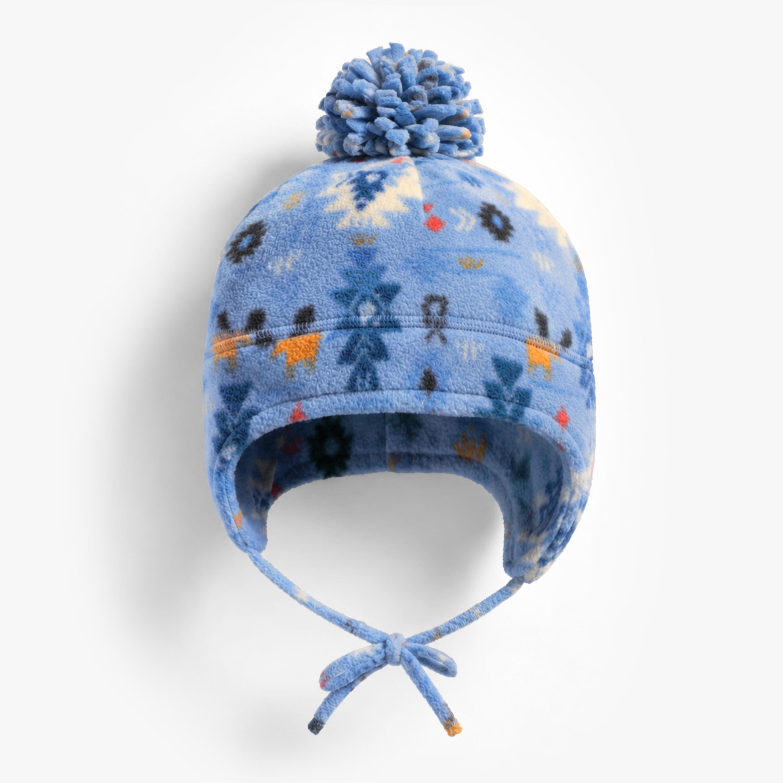 Tuque bleu imprimé en polar, bébé - Souris Mini