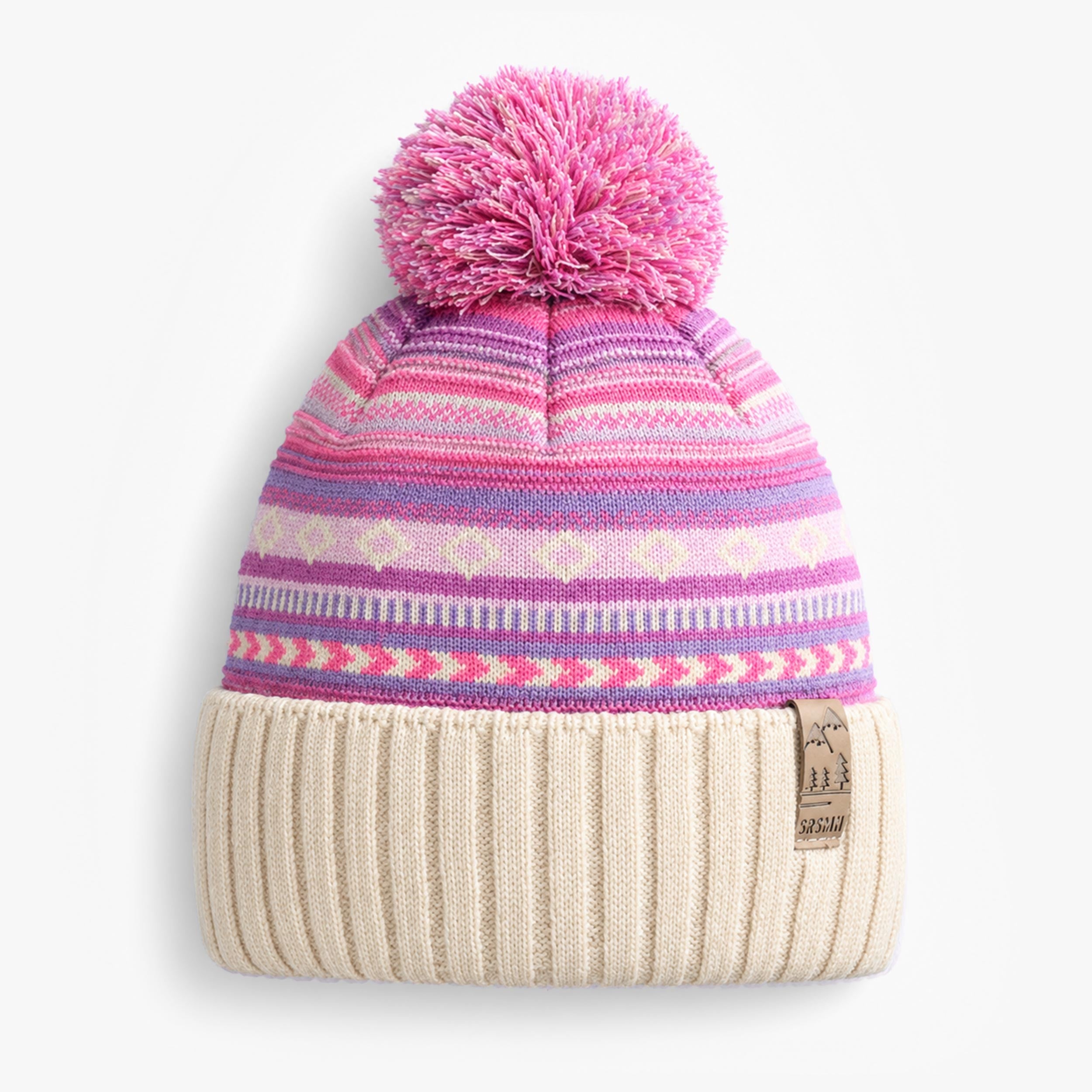 Tuque multicolore en tricot jacquard, enfant - Souris Mini