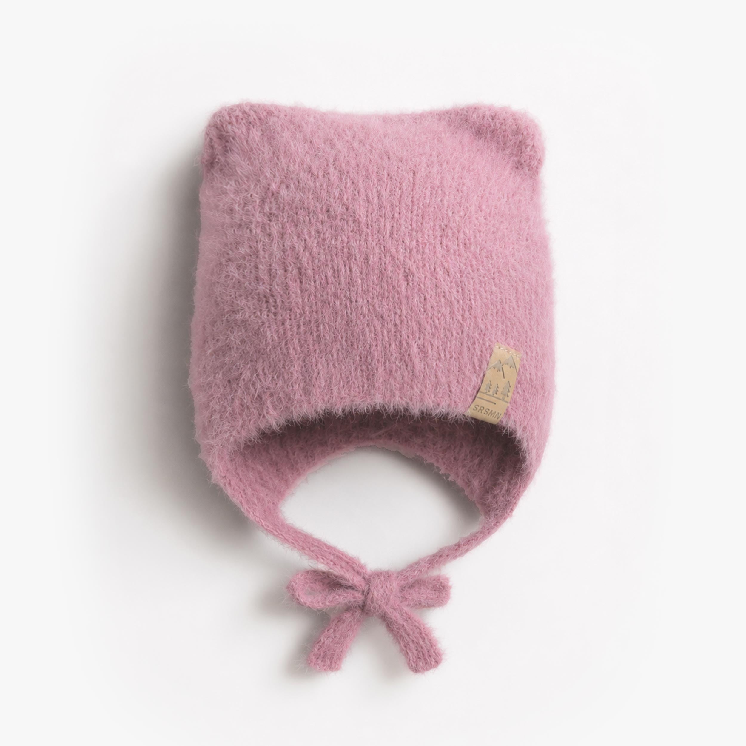 Tuque rose en tricot duveteux, bébé - Souris Mini