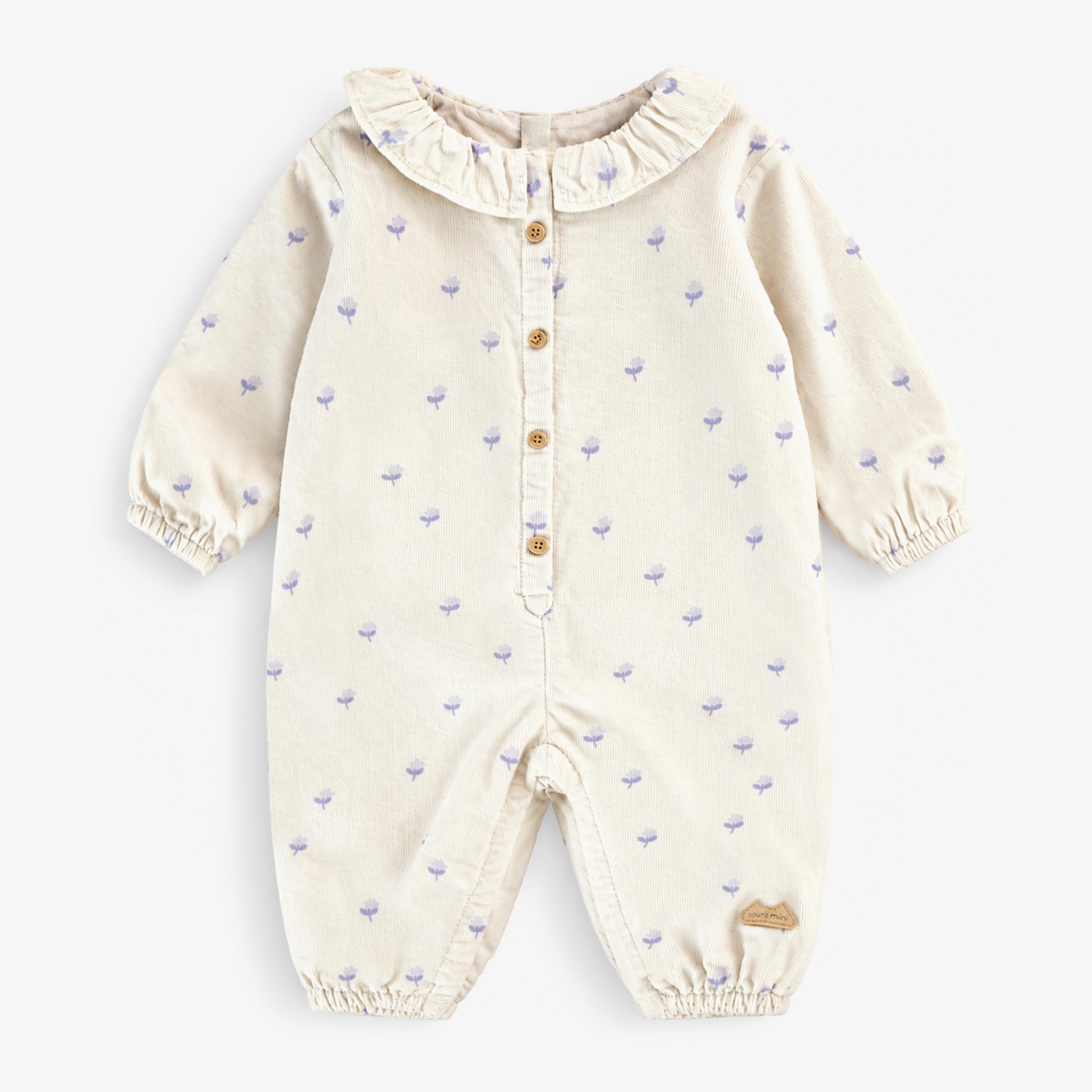 Une pièce crème en velours côtelé, naissance - Souris Mini